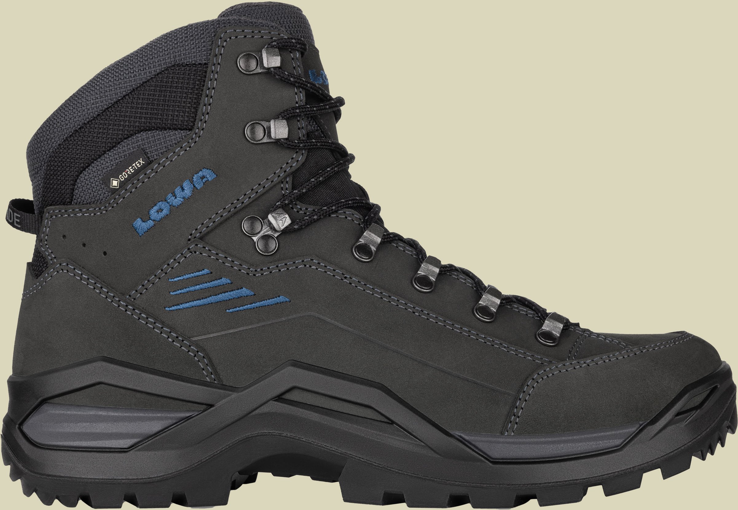 Renegade Evo GTX Mid Wide Men UK 9,5 grau - anthrazit/stahlblau