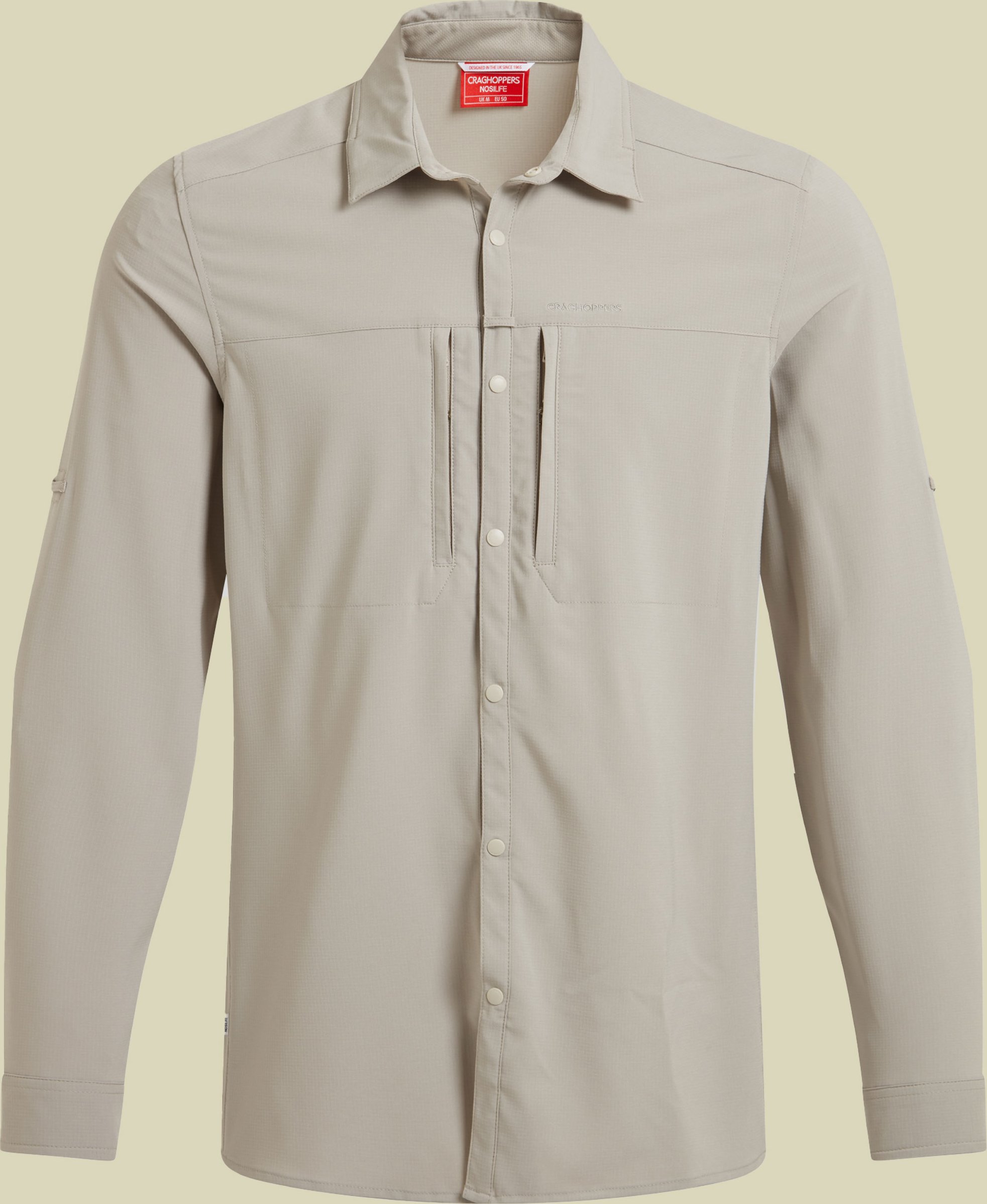 NosiLife Pro Long Sleeved Shirt V Men XXL beige - parchment
