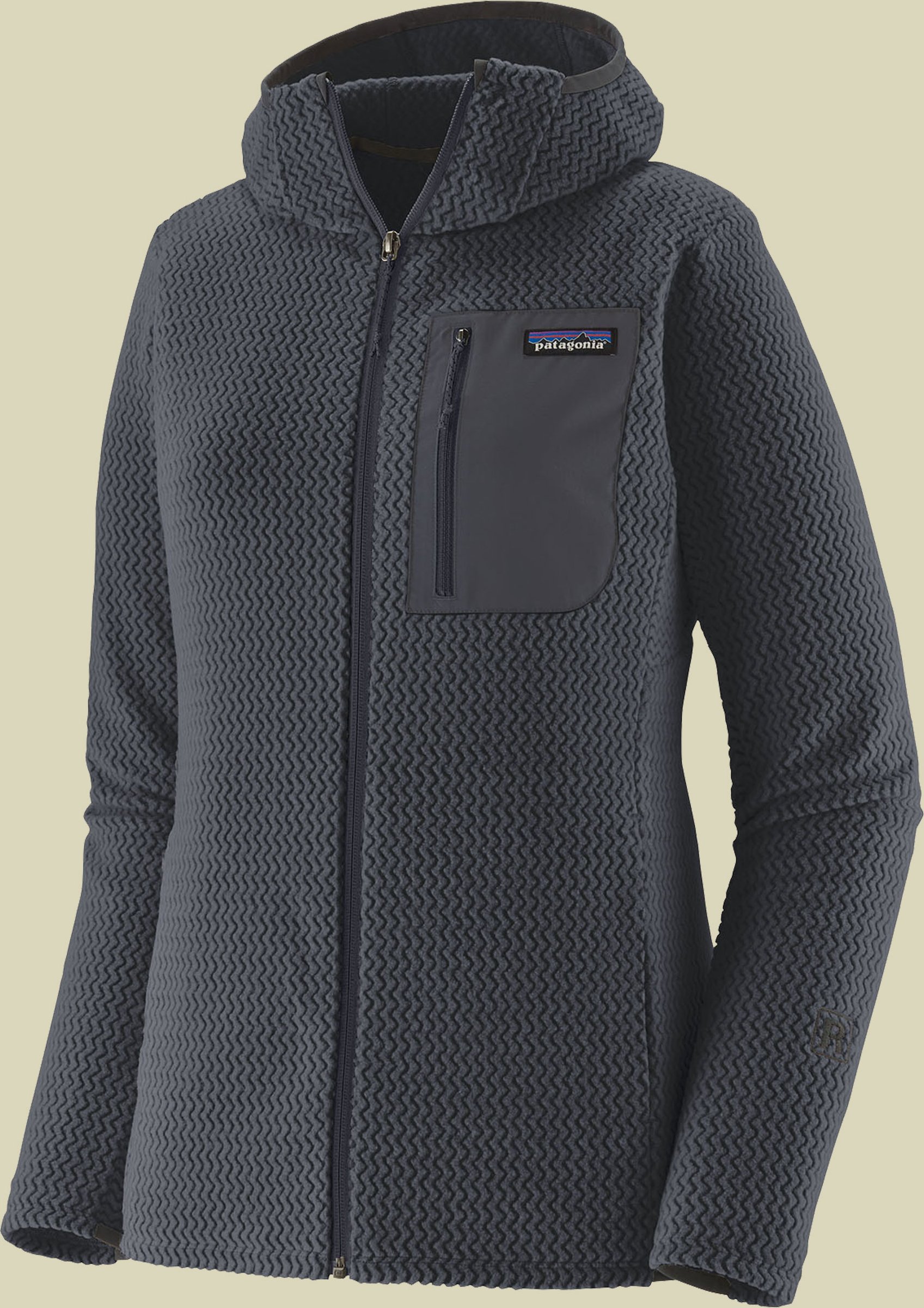 R1 Air Full-Zip Hoody Women blau II S - smolder blue