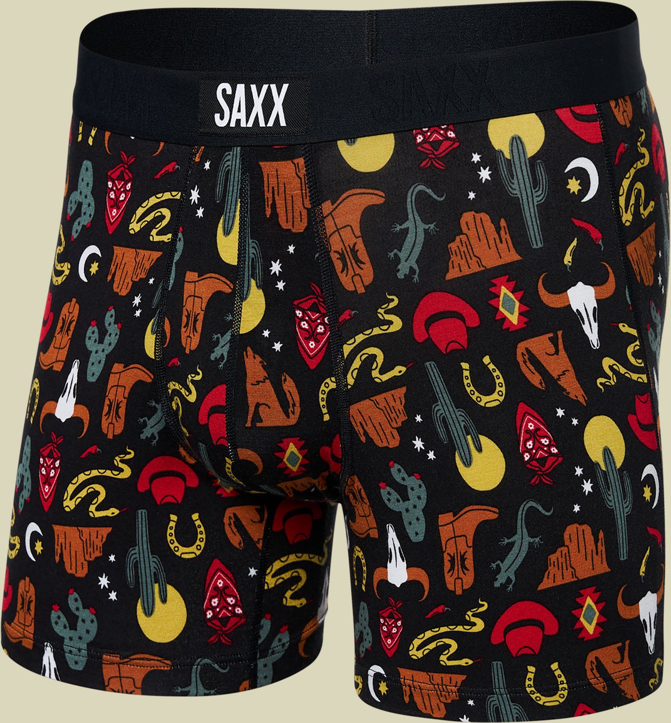 Vibe Super Soft Boxer Brief grau S - desert daze- faded black