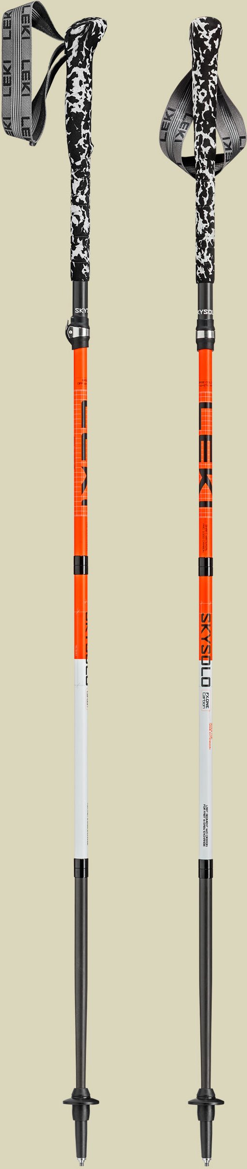 Skysolo FX.One Carbon 130 cm mehrfarbig - neonorange-white-black