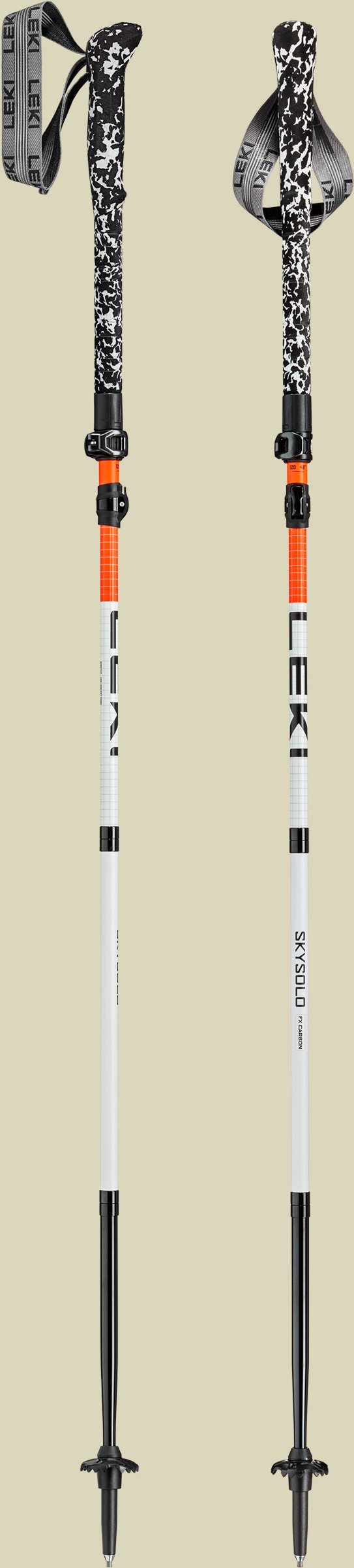 Skysolo FX Carbon Länge 120 - 140 cm Farbe neonorange-white-black