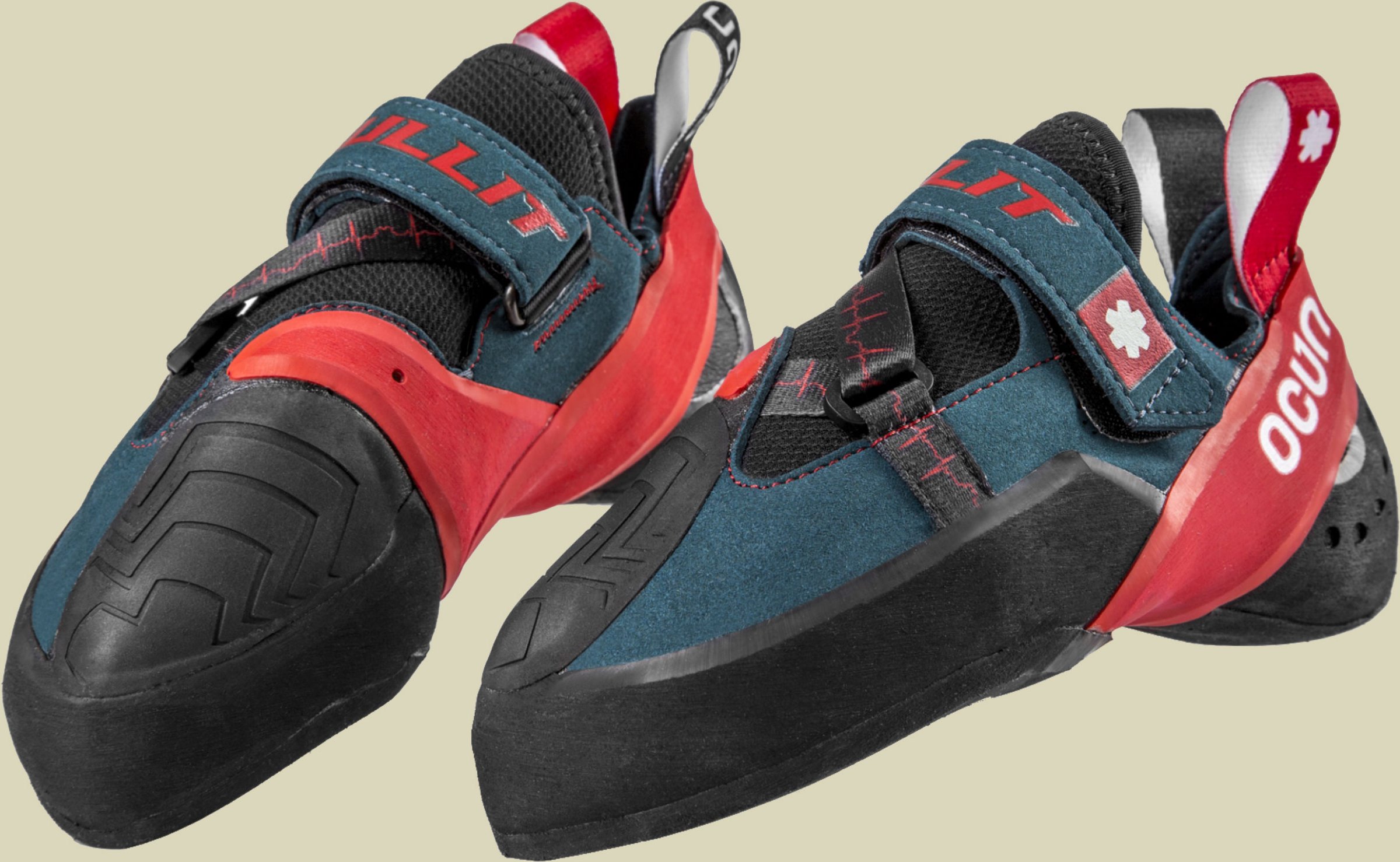 Bullit Größe UK 10 Farbe petrol/red