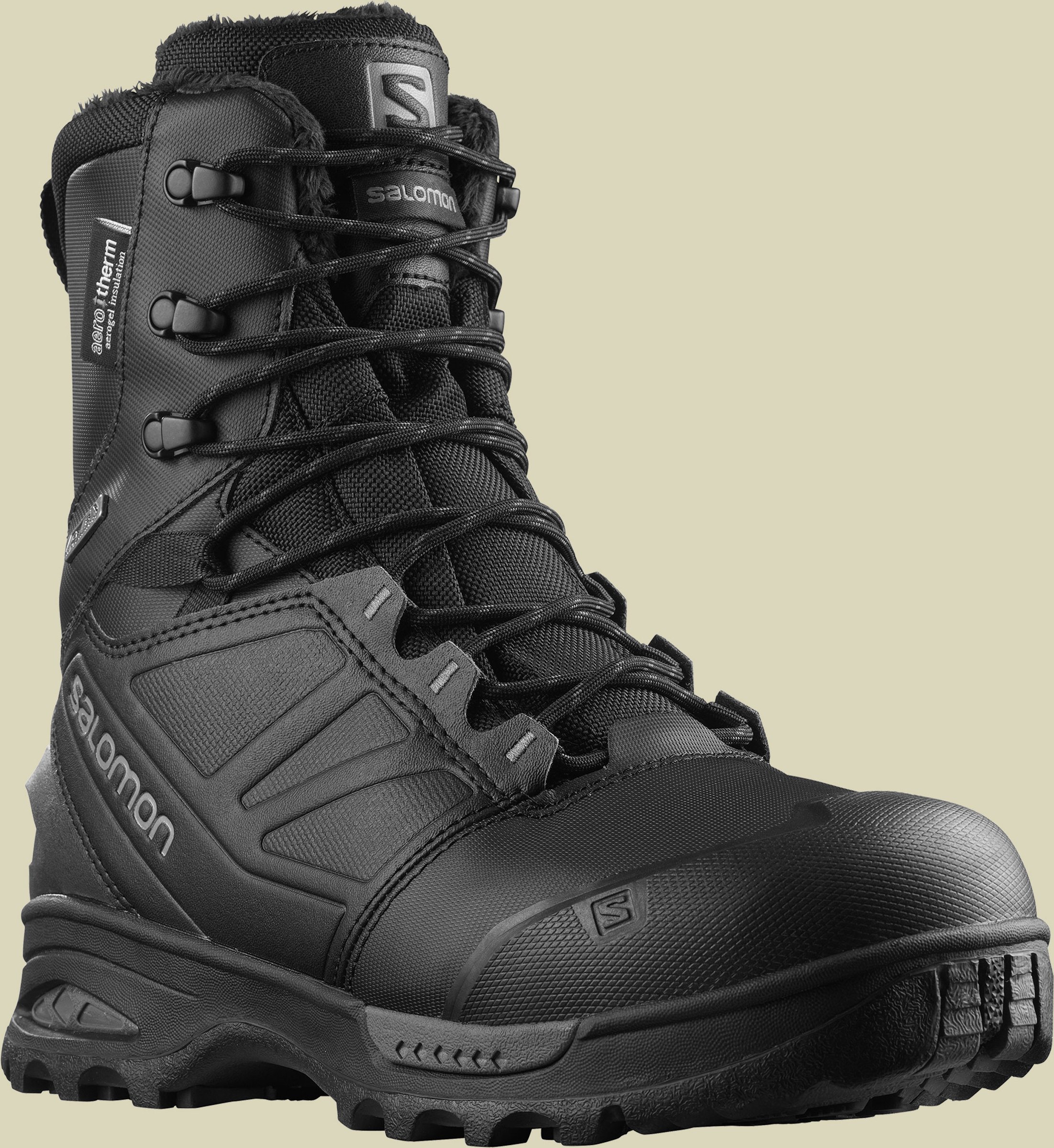 Toundra Pro ClimaSalomon Waterproof (CSWP) Men Größe UK 12 Farbe black/black/magnet