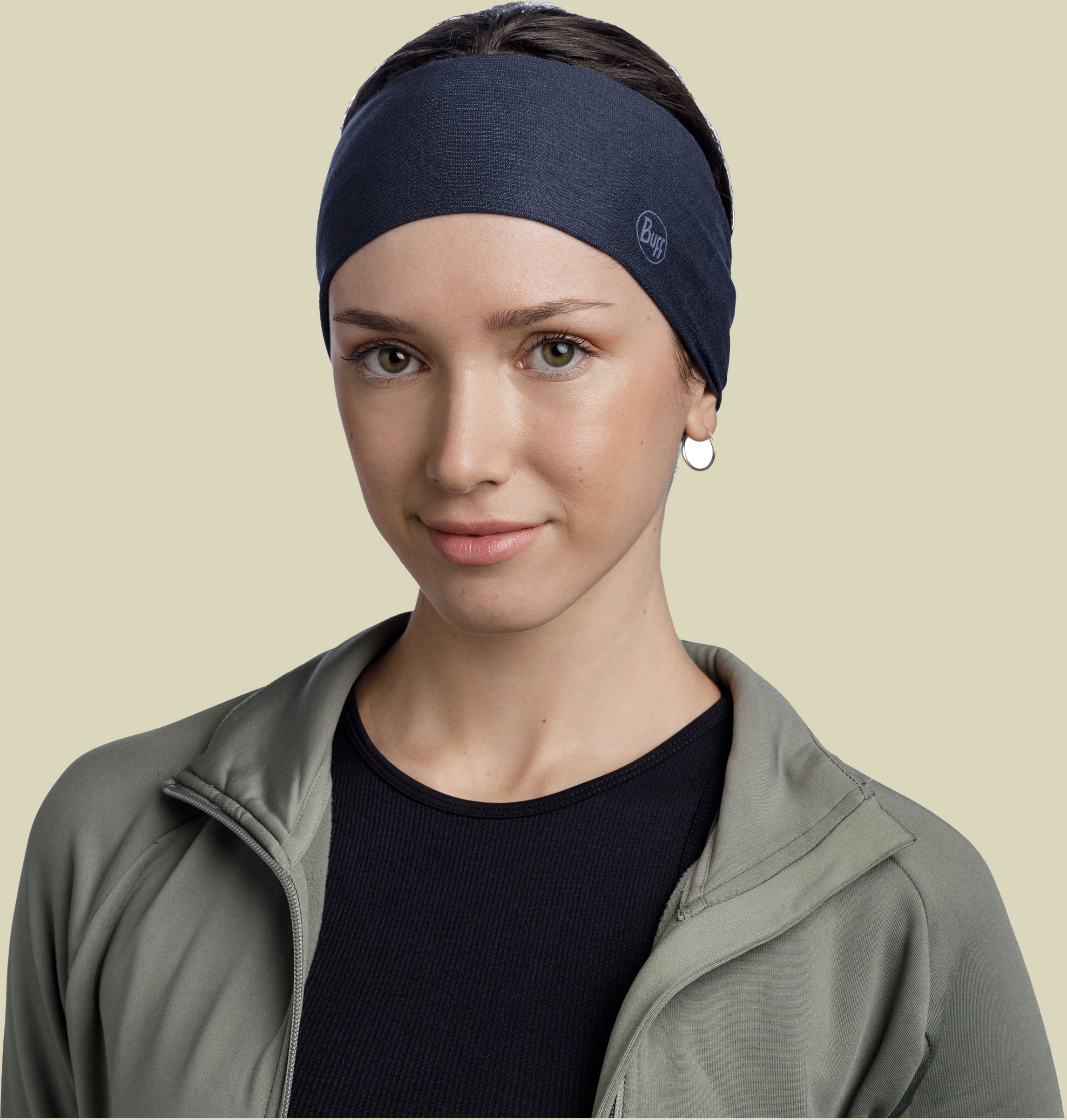CoolNet UV Wide Headband blau one size - solid night blue