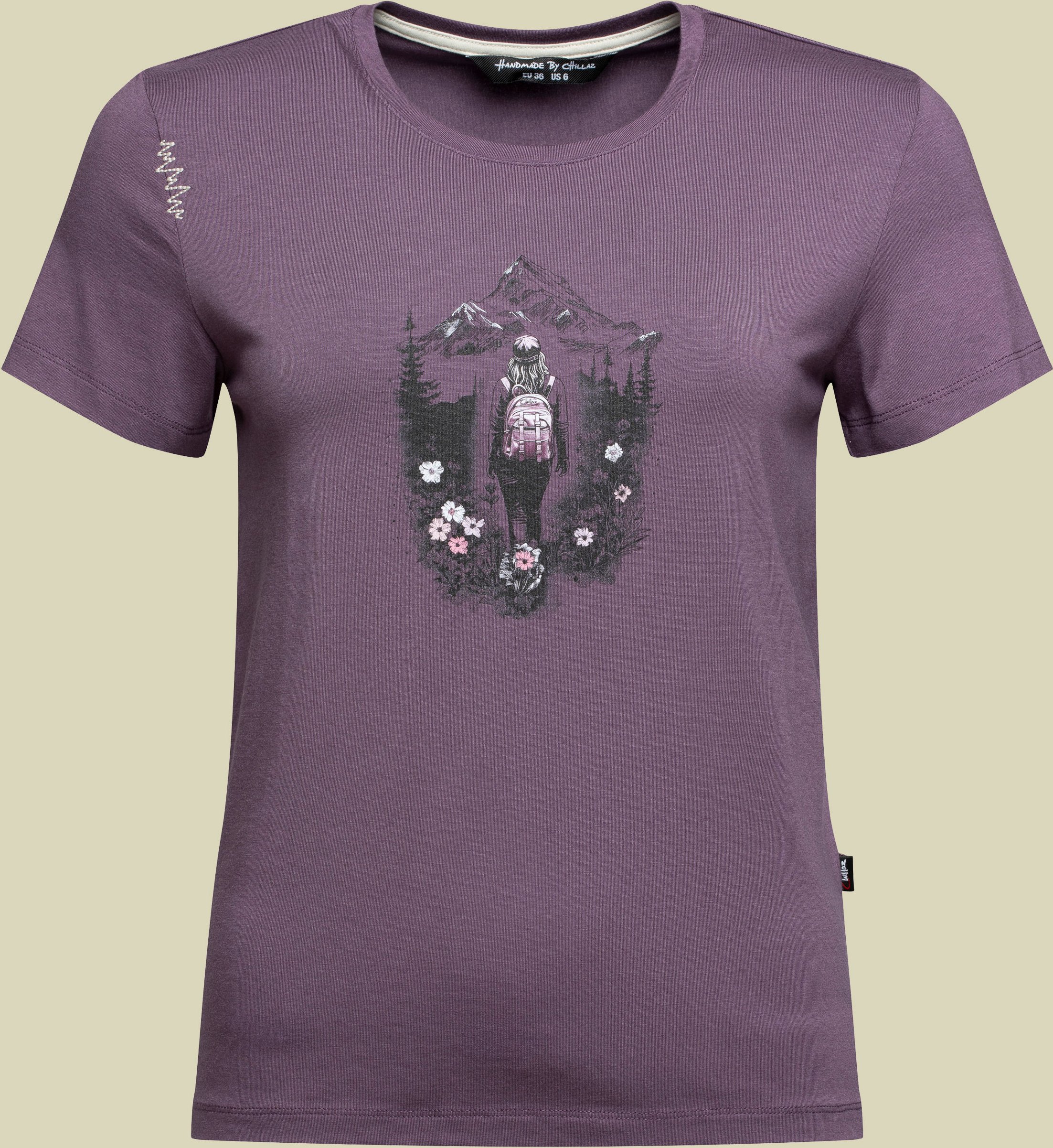 Iseo Mountain Paradise T-Shirt Women 40 lila - dark violet