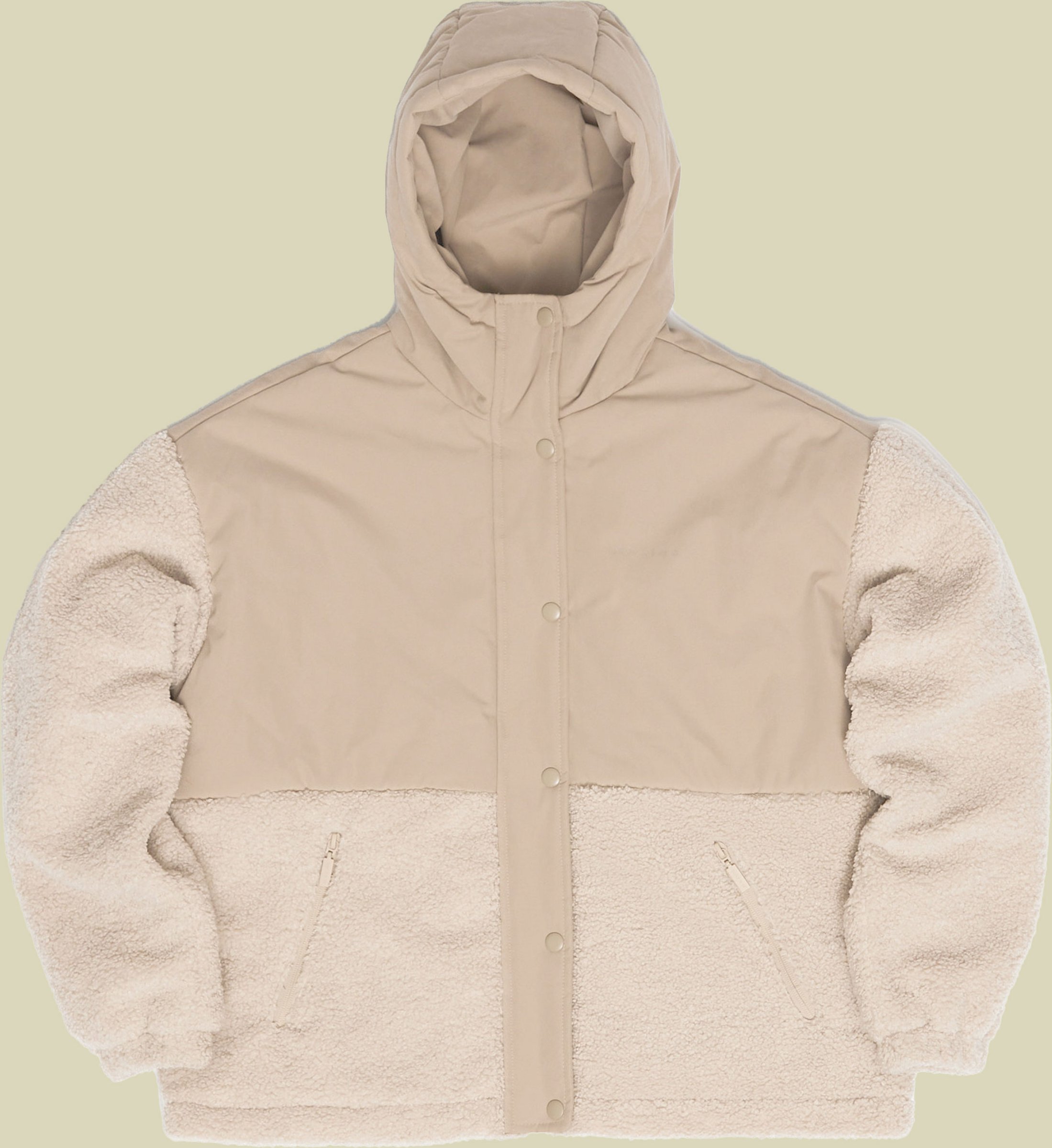 Fabric Blocking Jacket Women M beige - Farbe oat/natural