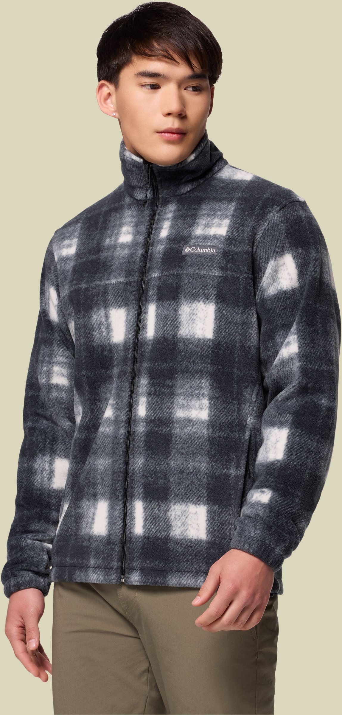 Thumbnail - Steens Mountain Printed Jacket Men weiß M - Farbe chalk omblur