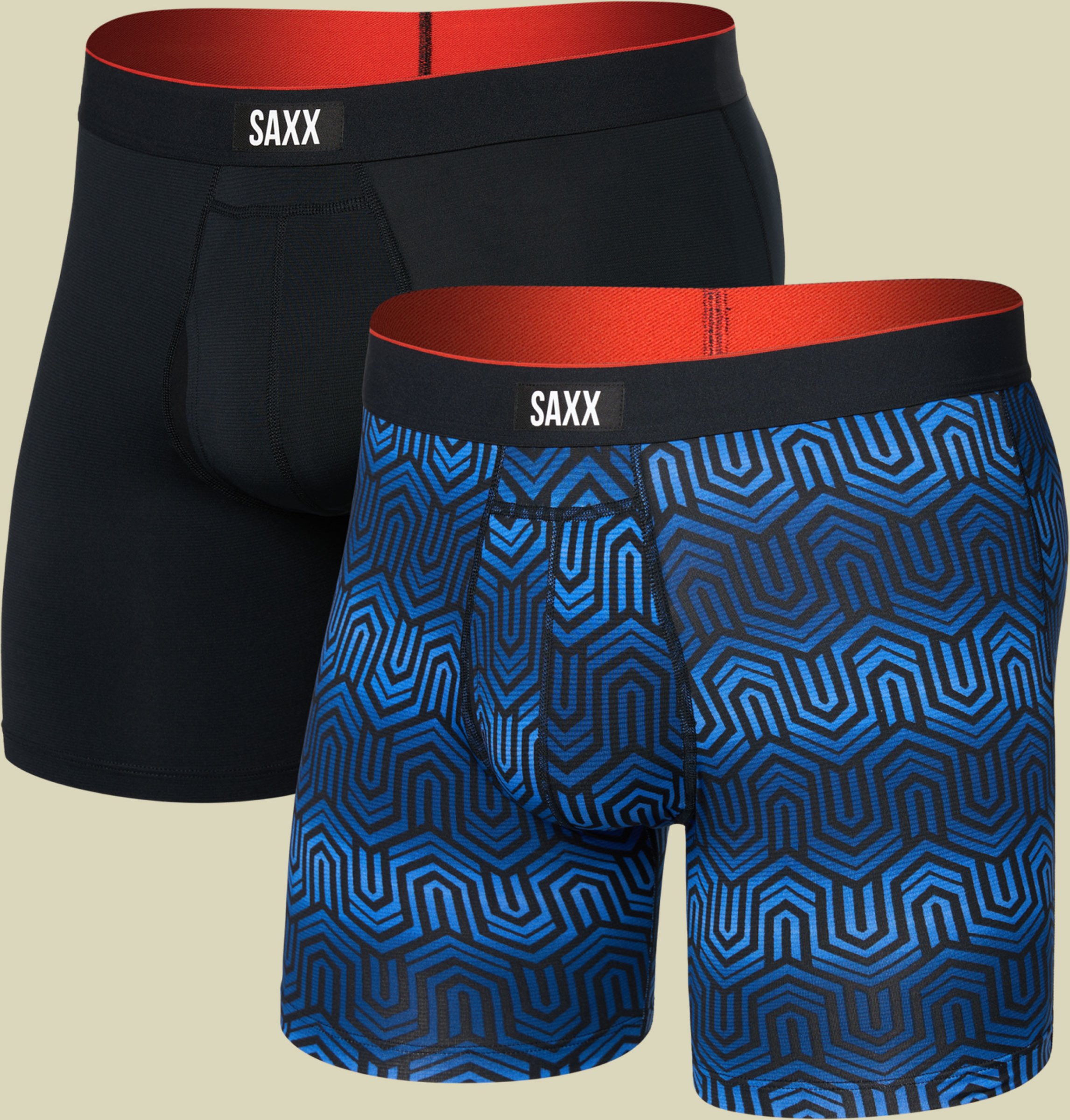 Thumbnail - Multi Sport Mesh Boxer Brief Fly Doppelpack XL mehrfarbig III - chain of command/black