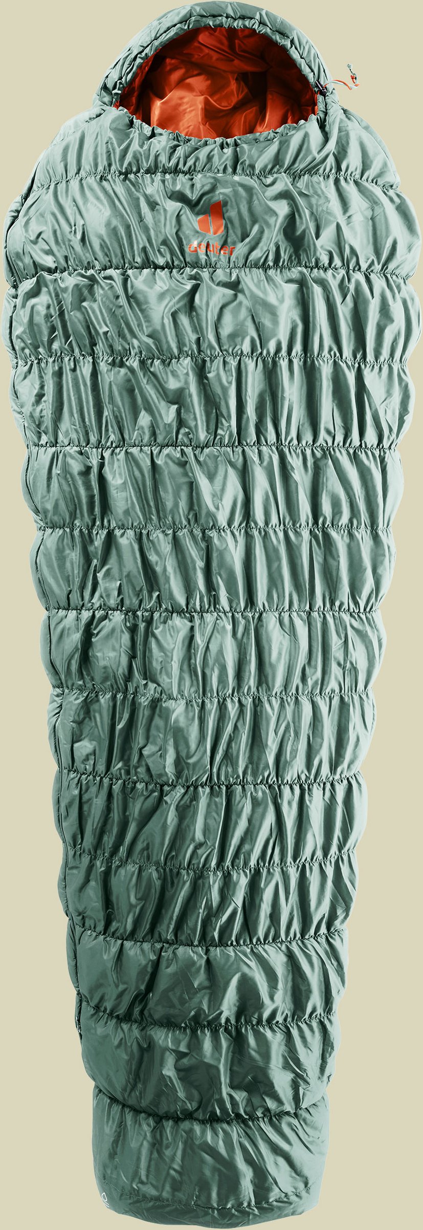 Exosphere +4 Grad EL bis Körpergröße 200 cm (EL) Farbe sage-paprika, Reißverschluss links