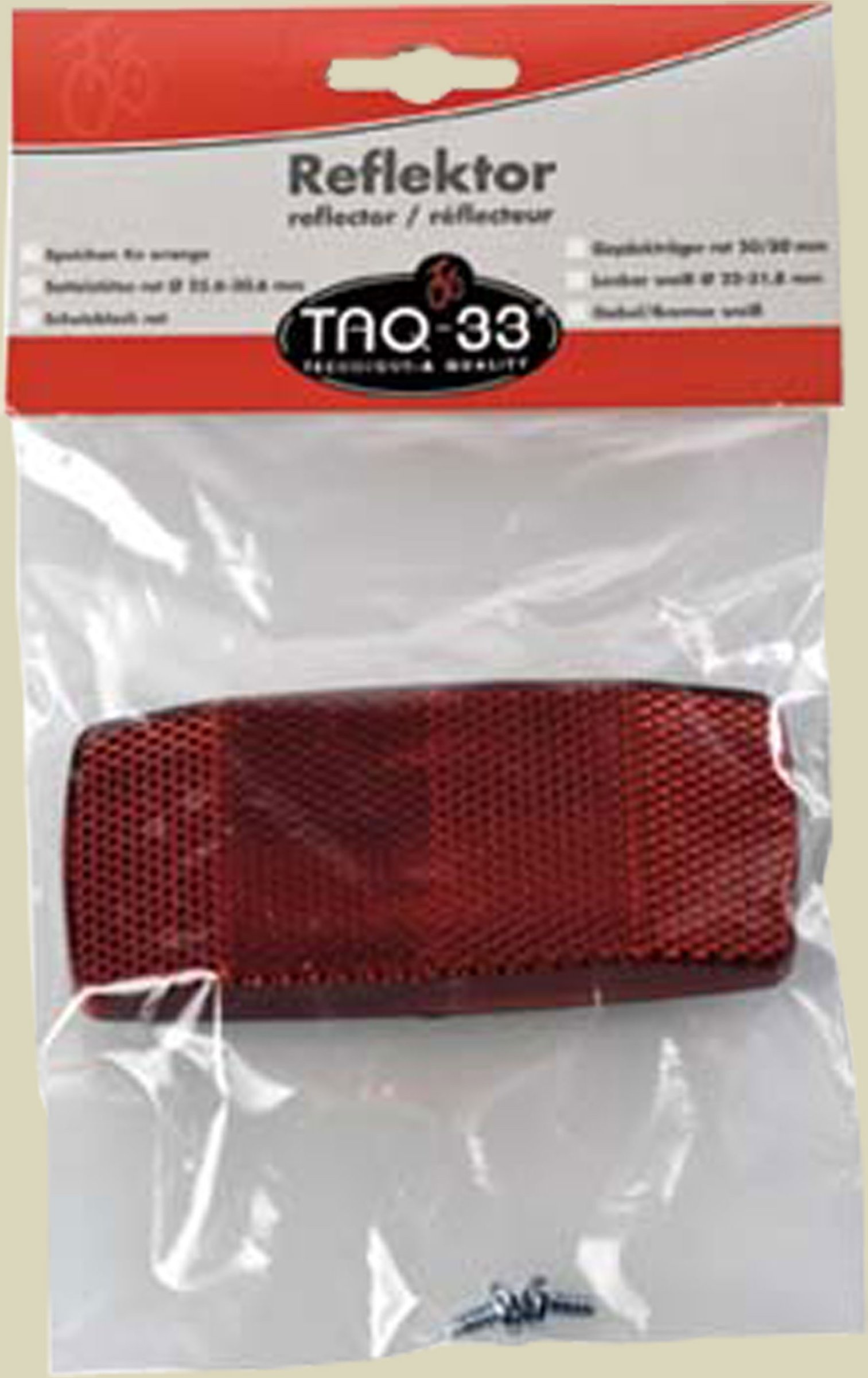 Rückreflektor für Gepäckträger