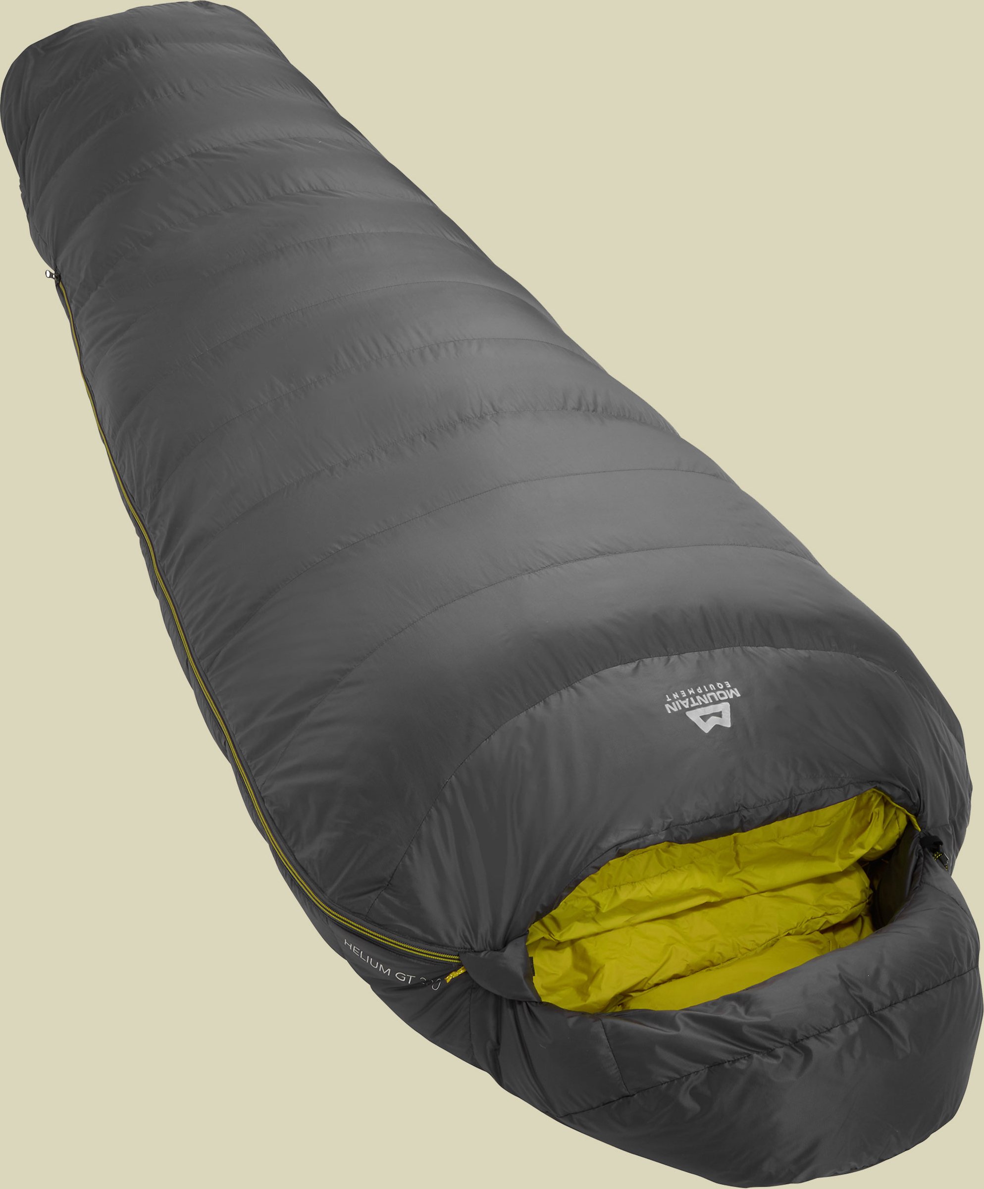 Helium GT 250 Schlafsack Körpergröße 185 cm anvil grey,Schlafsack Reissverschluss links