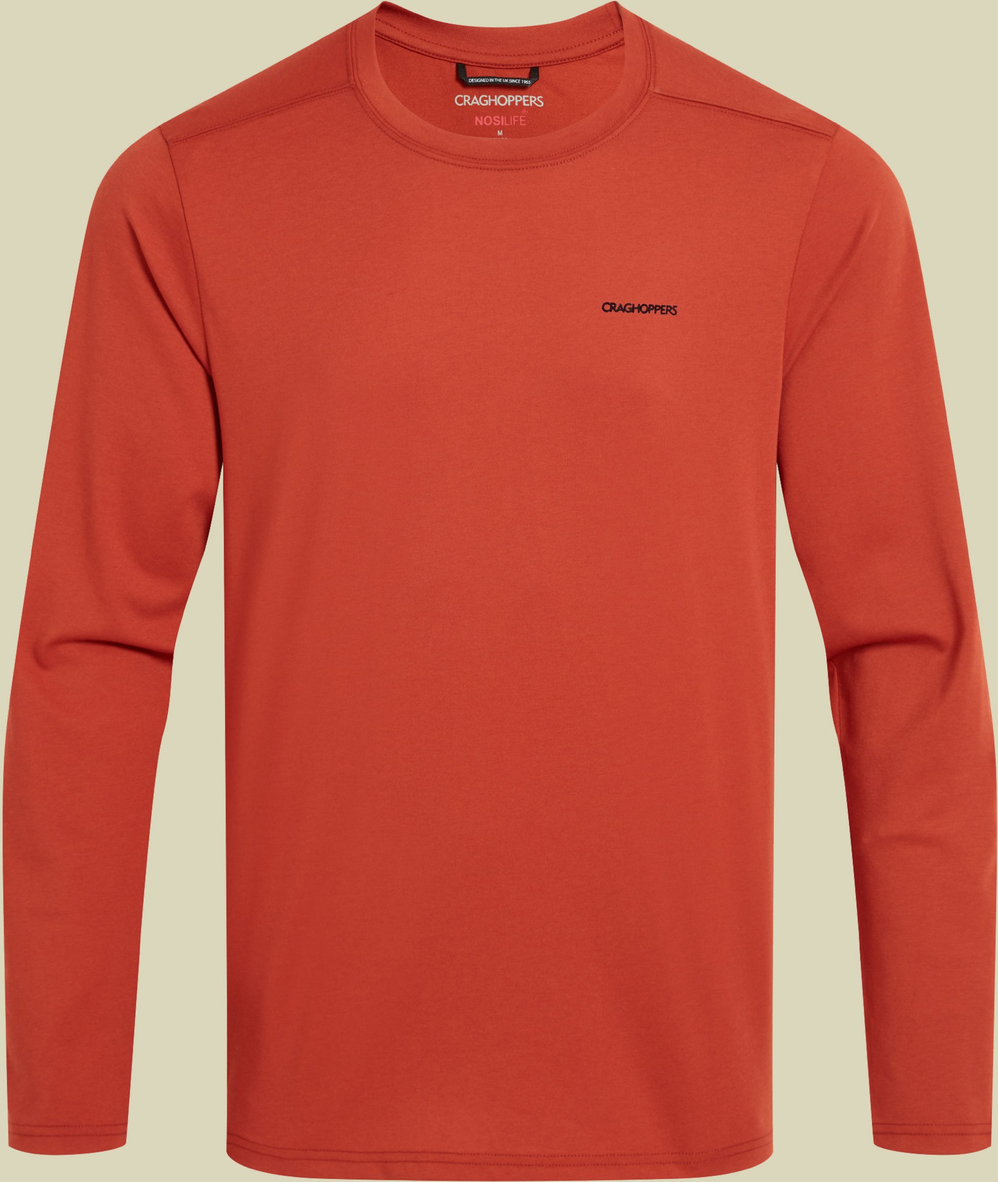 Nosilife Abel Long Sleeved T-Shirt Men L rot - red beach