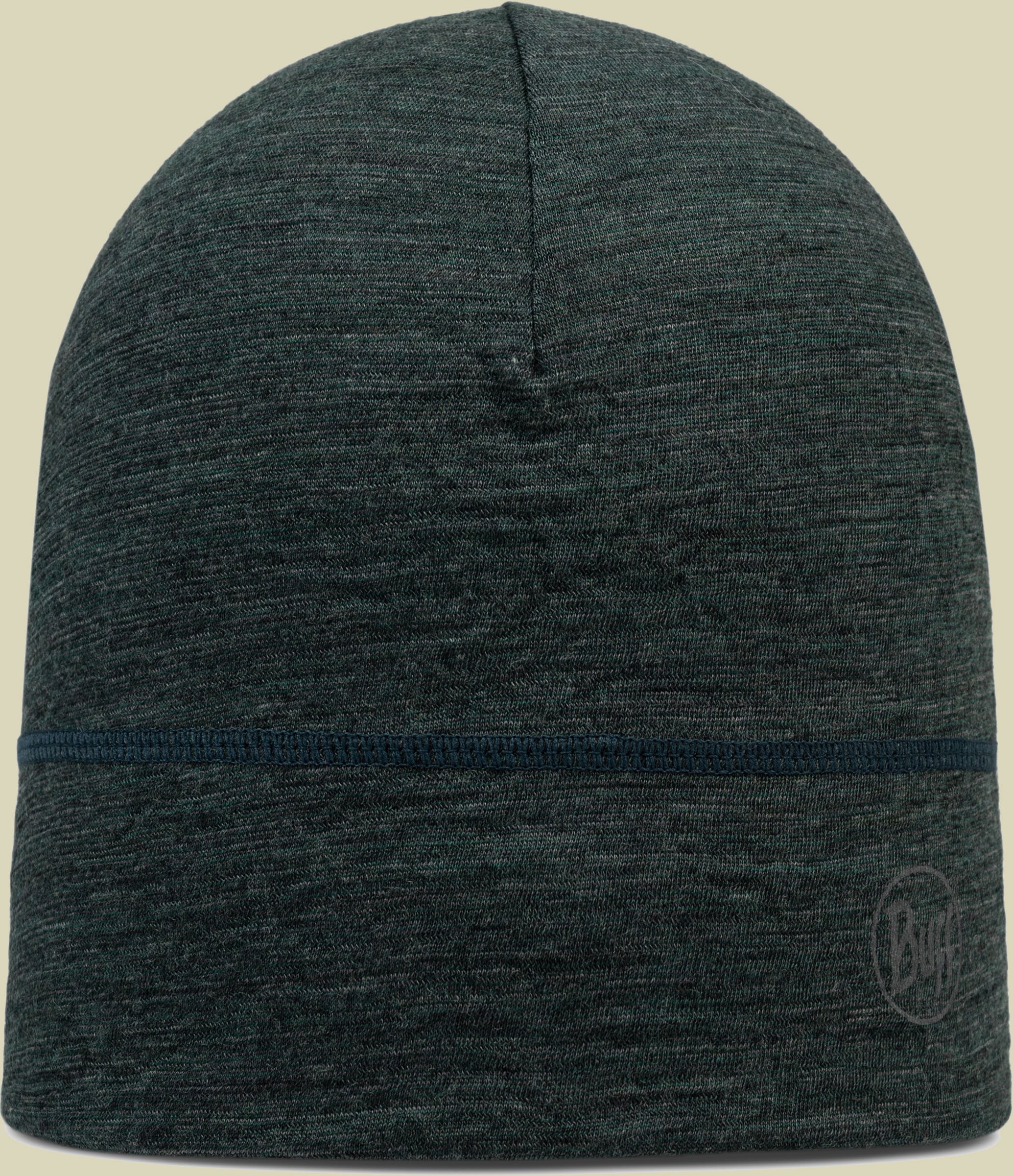 Lightweight Merino Beanie grün one size - multistripes forest
