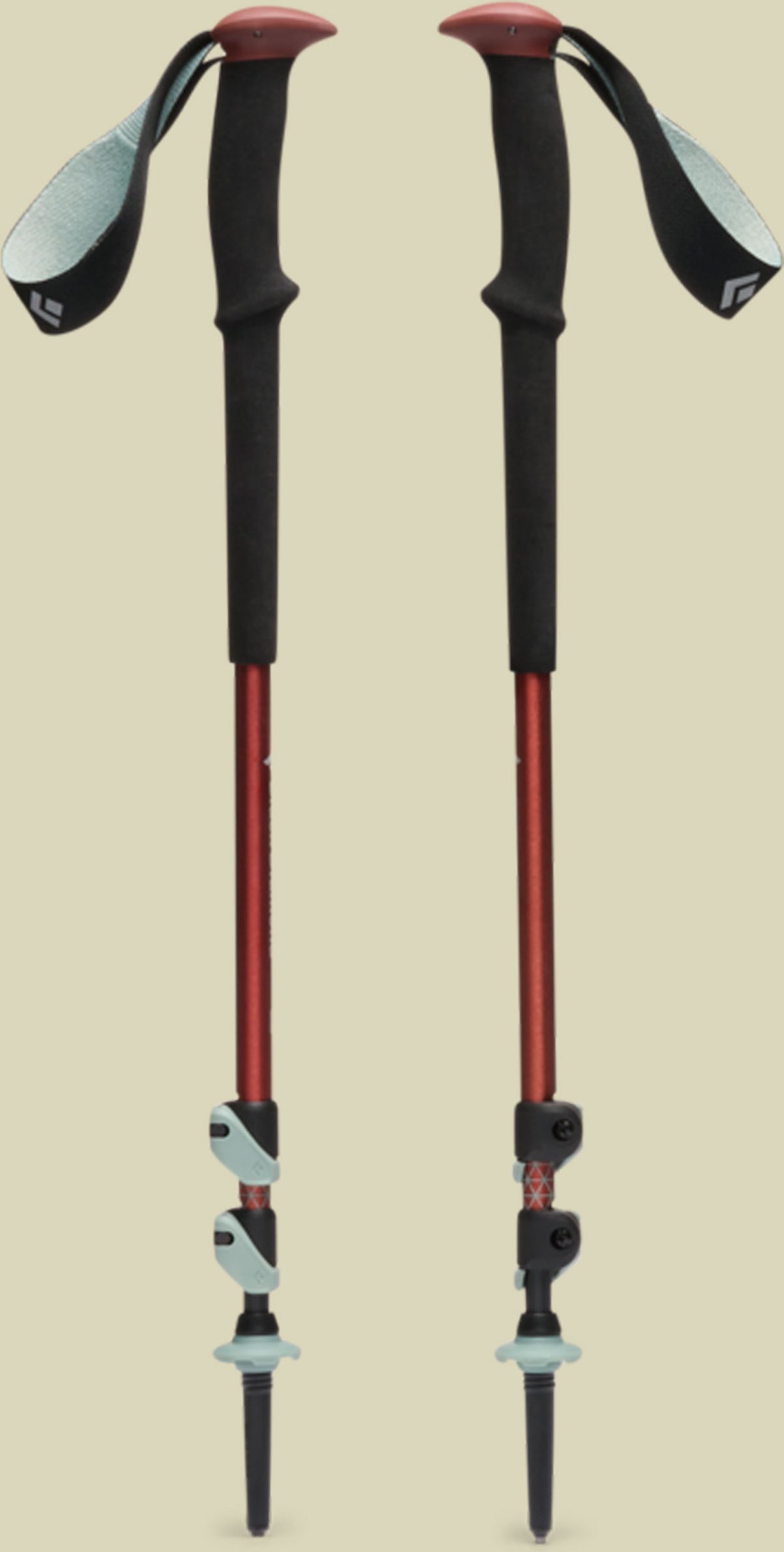 Trail Trekking Poles 100-140 cm rot - iron red