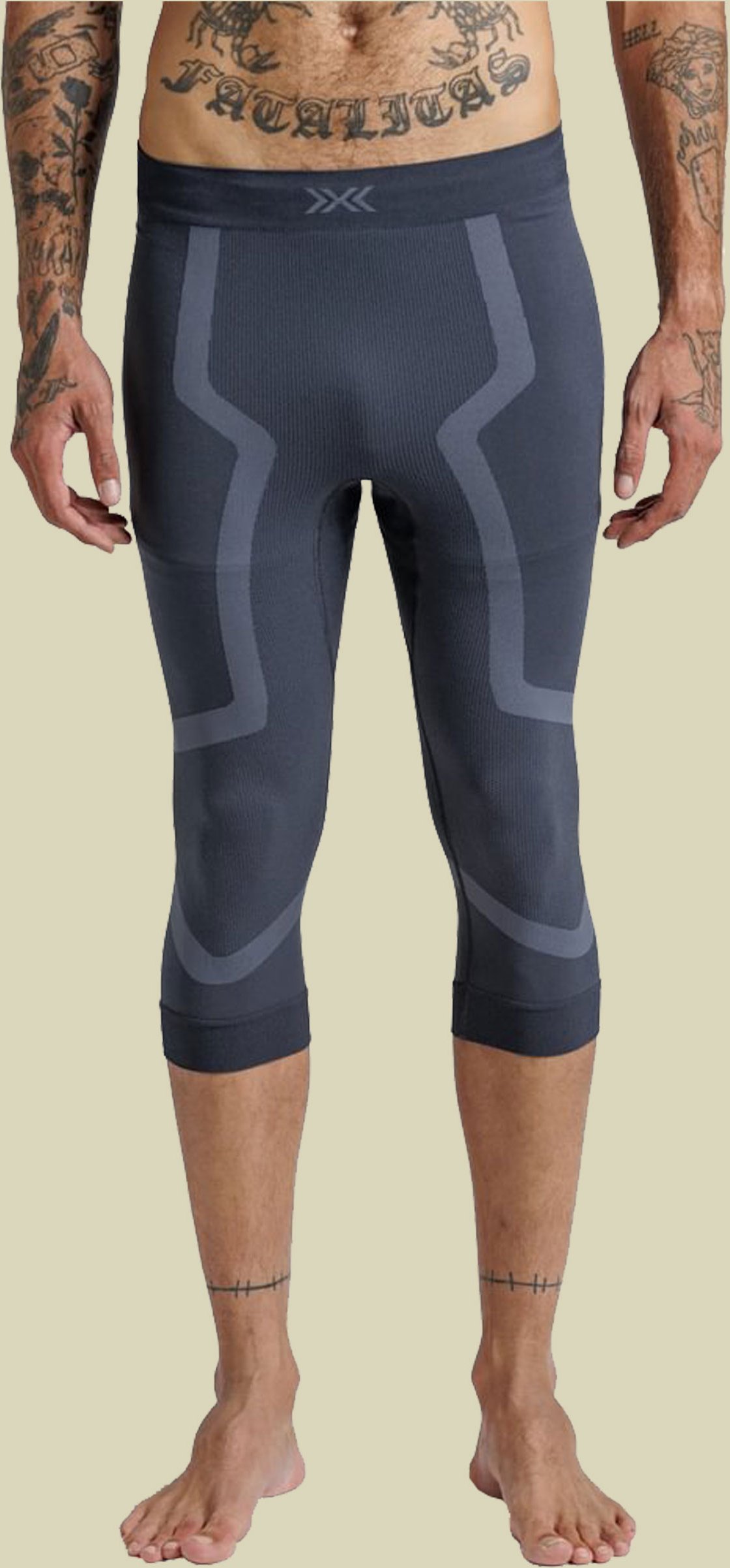 X-Bionic X-Ential 3/4 Tights Men XL grau - anthracite