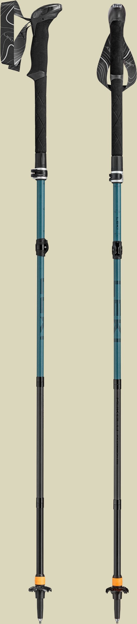 Makalu FX Carbon AS Länge 110 - 130 cm Farbe greenblue light-greenblue dark-black