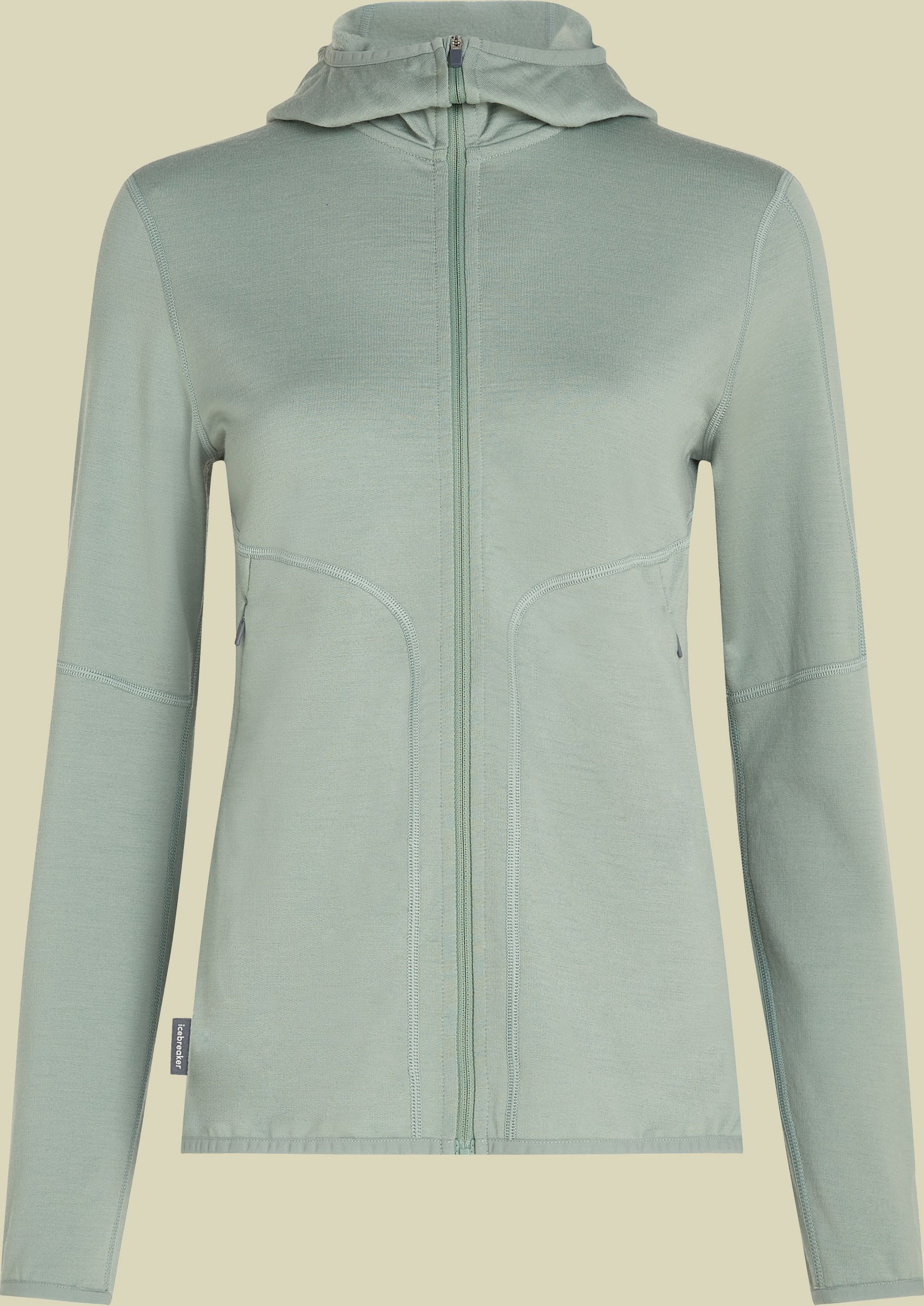 Merino 560 RealFleece Elemental II LS Zip Hoodie Women L beige - moss