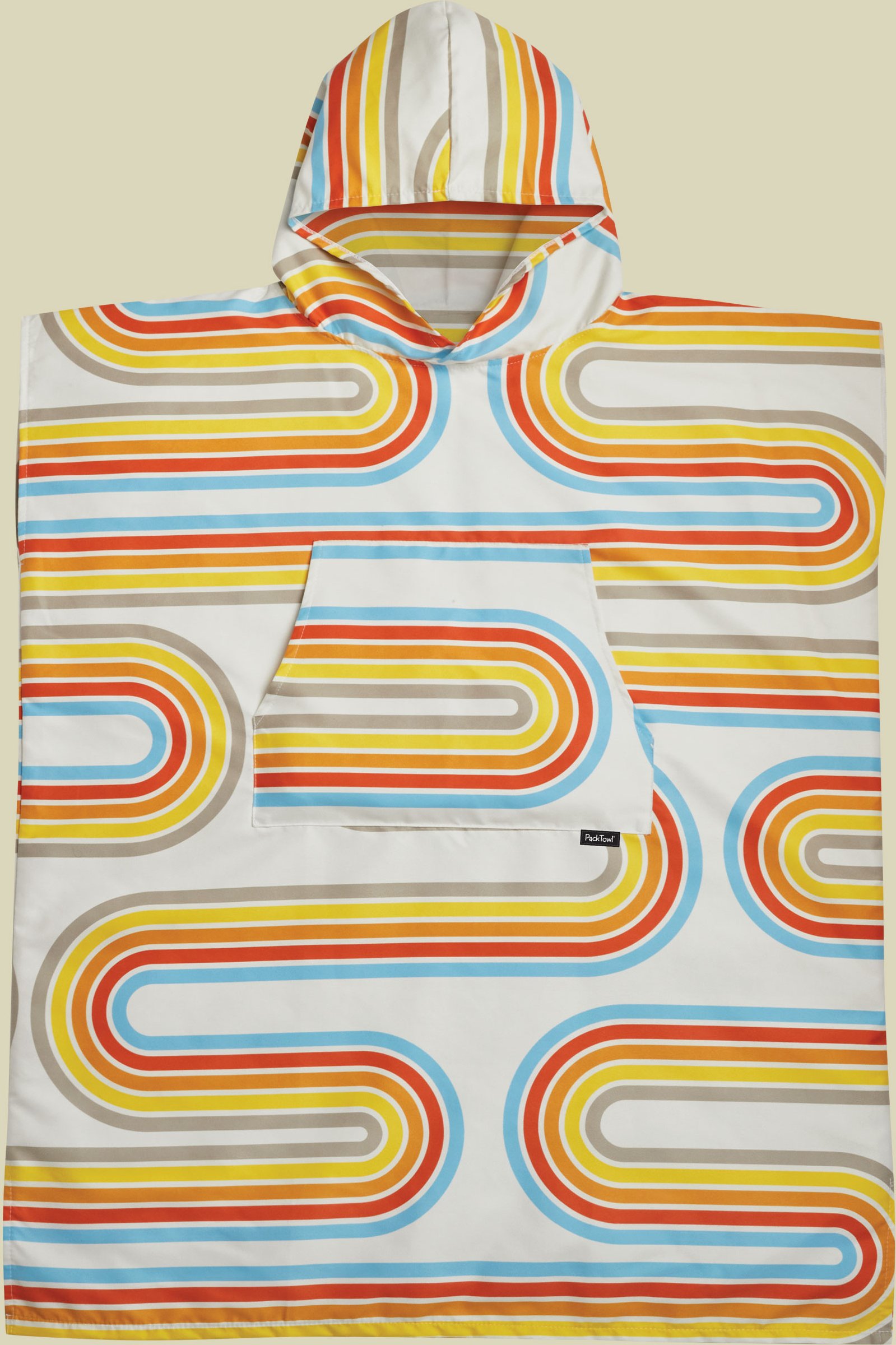 PT Poncho L/XL gelb - retro curve