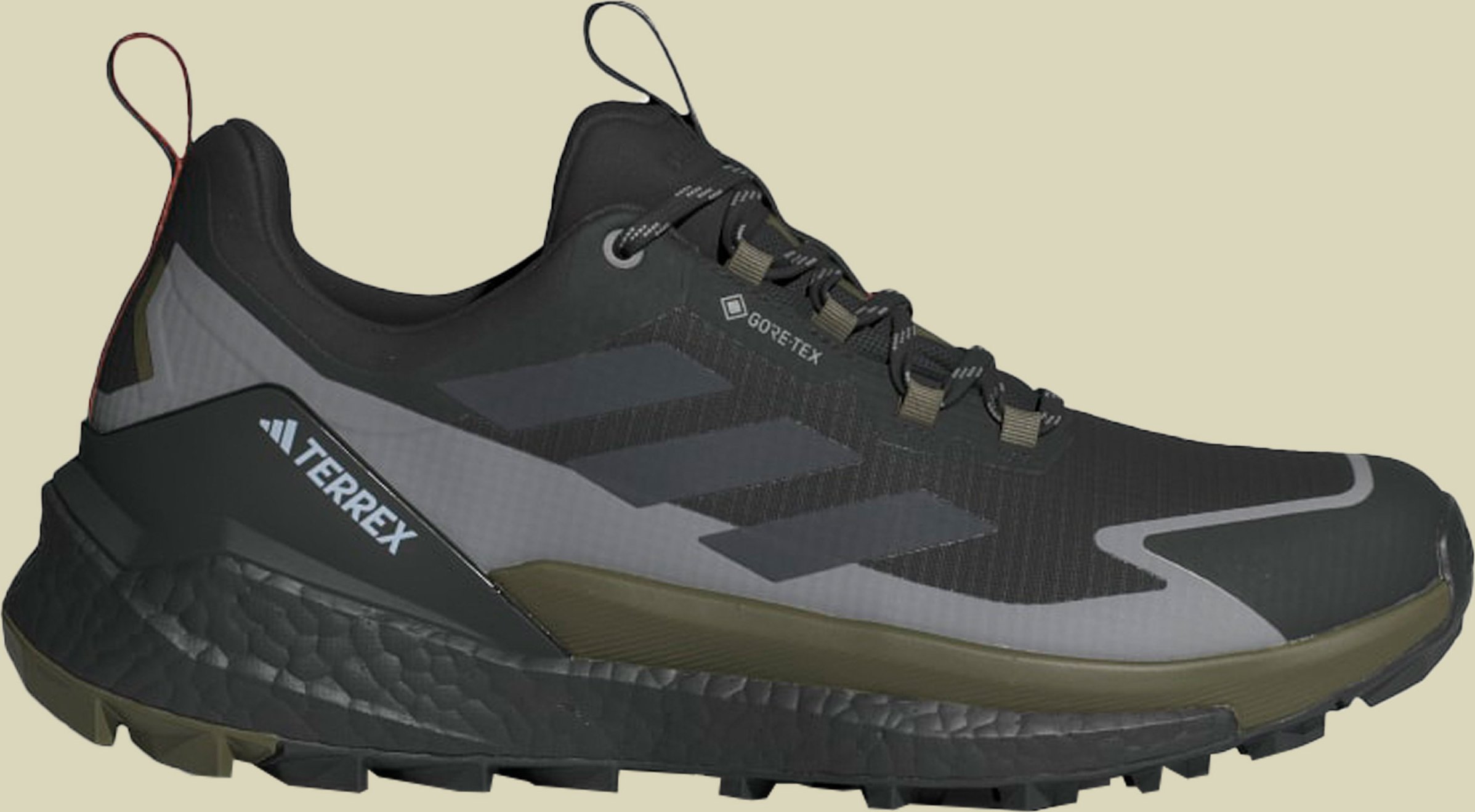 Terrex Free Hiker 2 Low GTX Men schwarz UK 12 - core black/carbon/olive strata