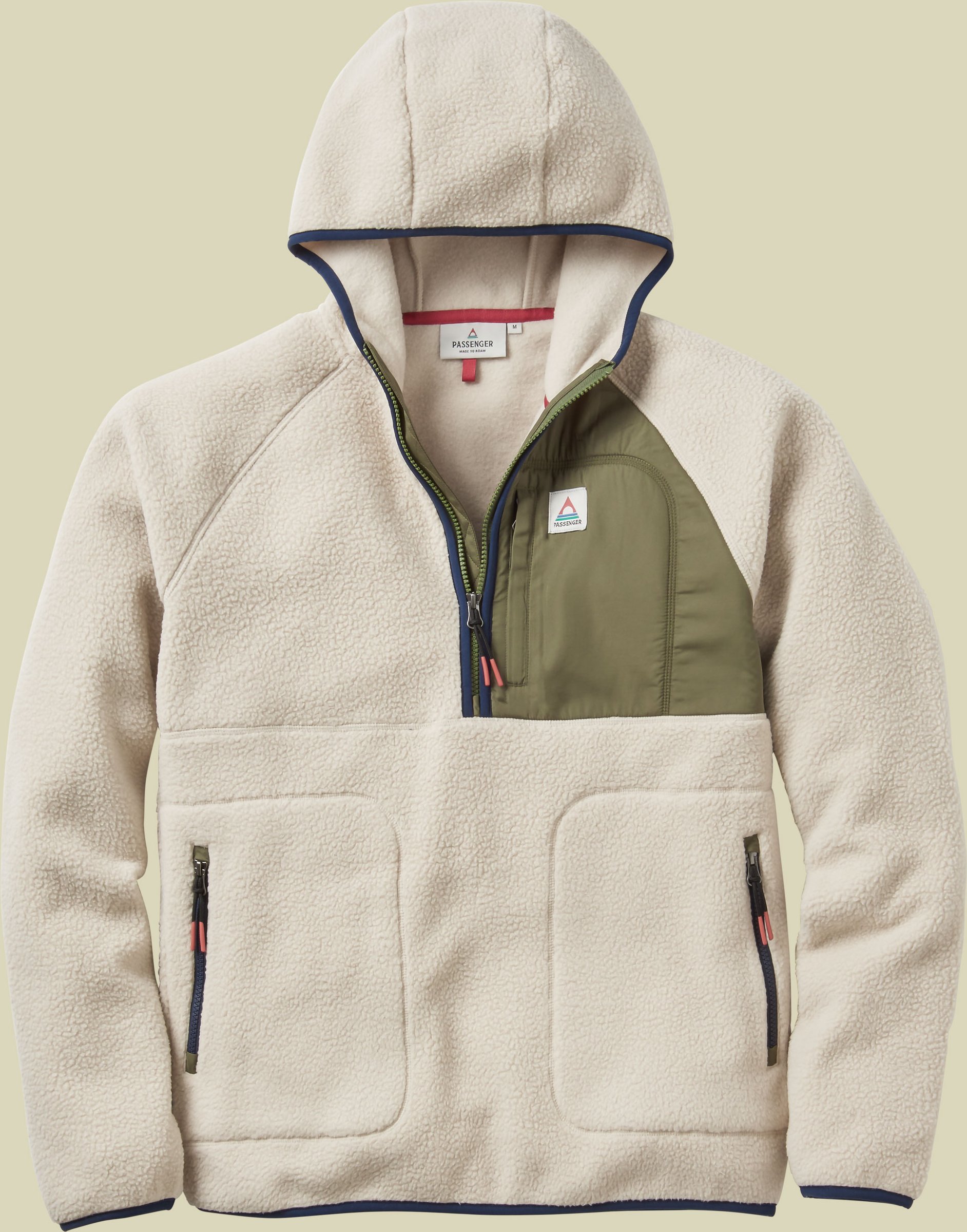 Ventura 1/2 Zip Recycled Sherpa Fleece Men S beige - oatmeal/khaki