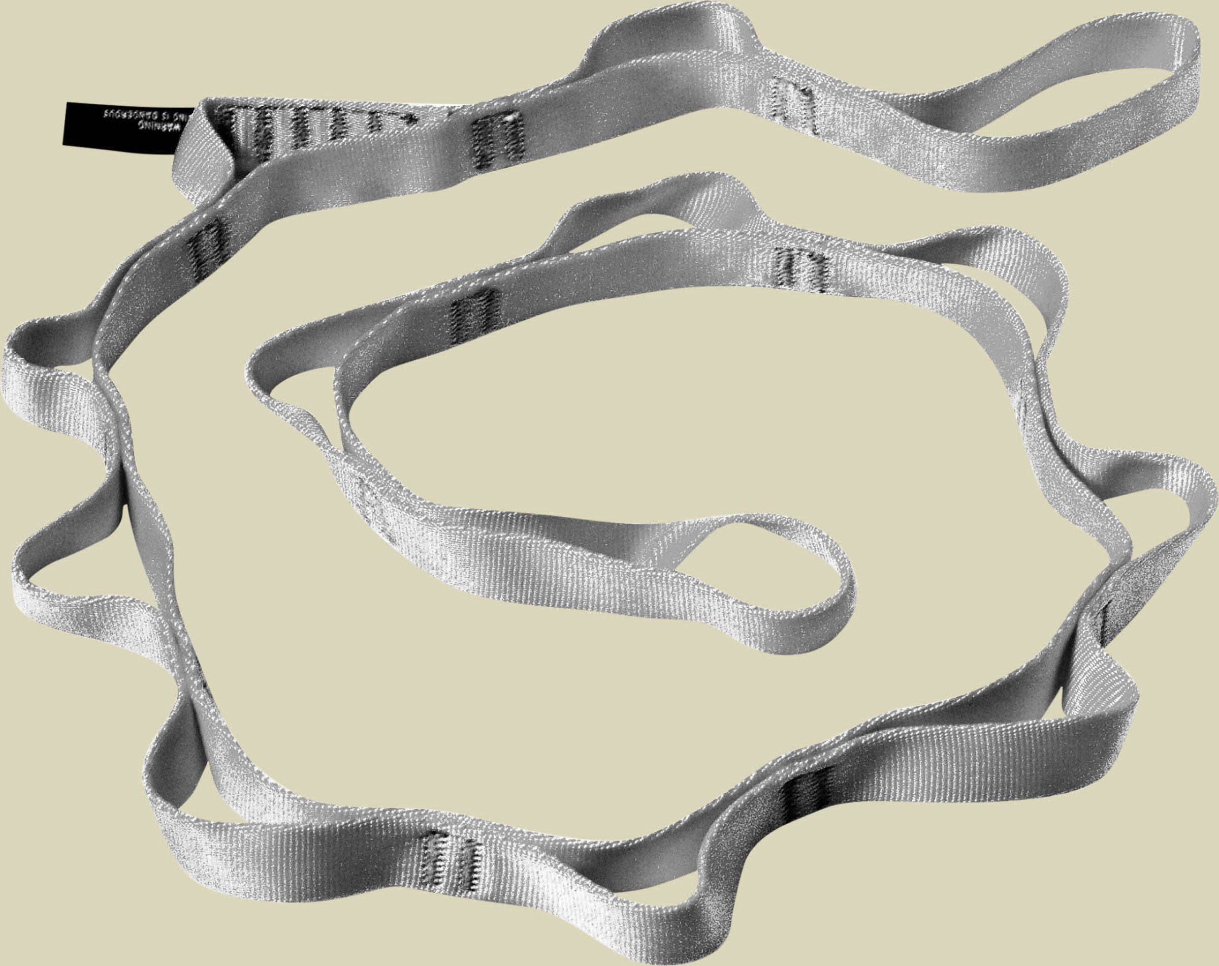 18 mm Nylon Daisy Chain 115 cm Farbe grau