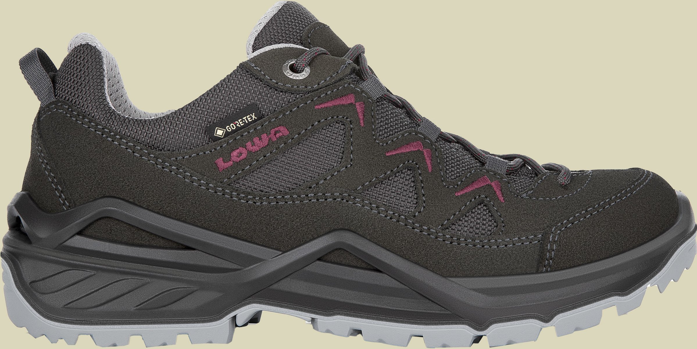 Sirkos EVO GTX Lo Women UK 7,5 grau - anthrazit/beere