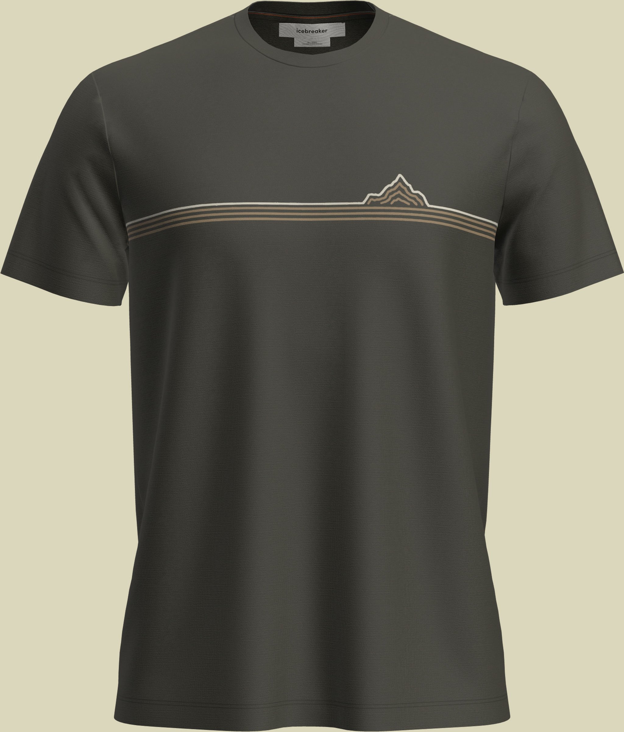 Merino 150 Tech Lite SS Tee Range Stripes Men M grün