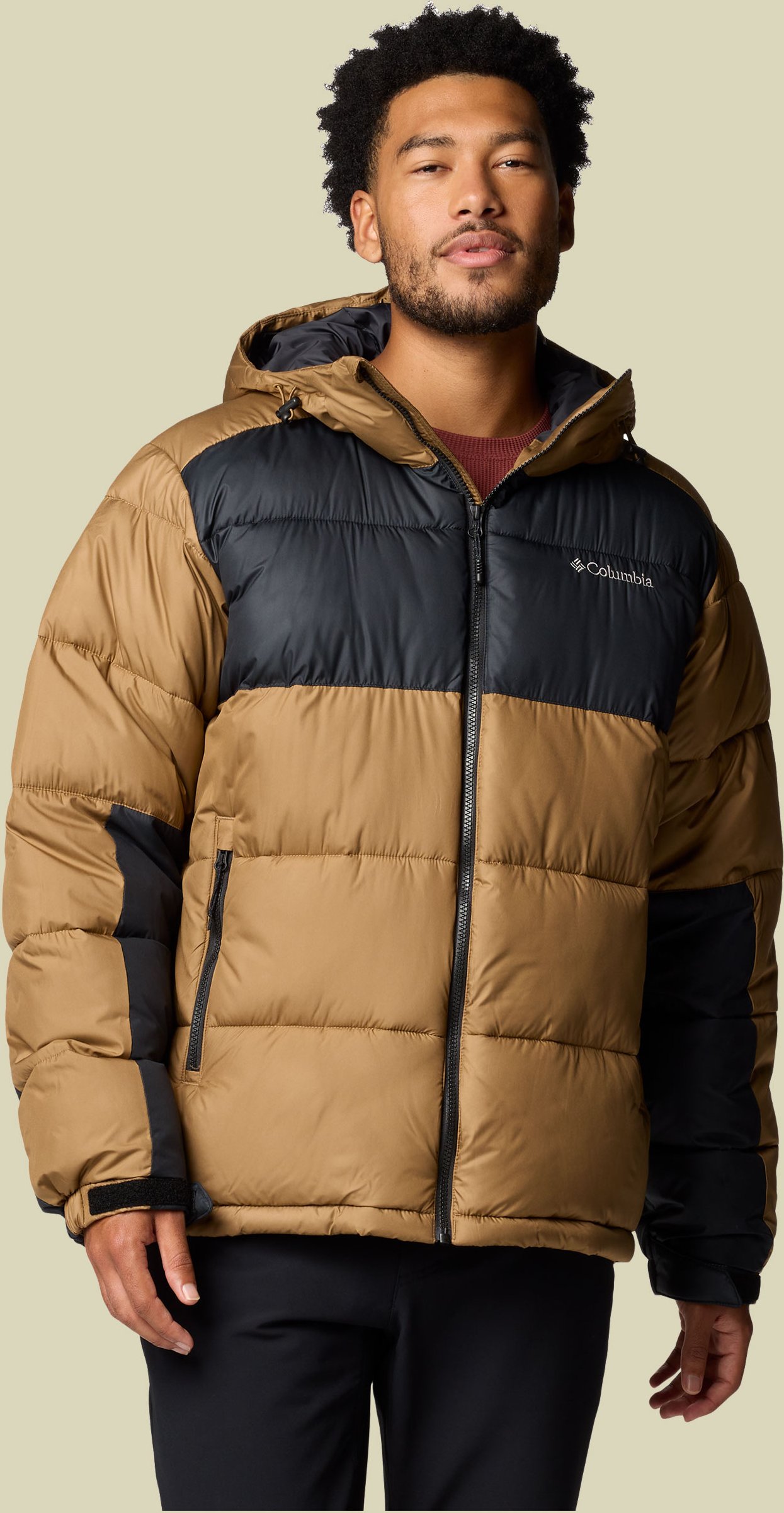 Pike Lake II Hooded Jacket Men mehrfarbig M - Farbe delta, black