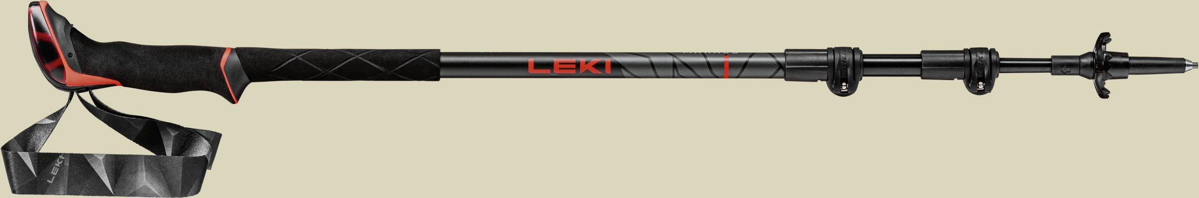 Thumbnail - Makalu Länge 110-145 cm Farbe bright red - black - dark anthracite