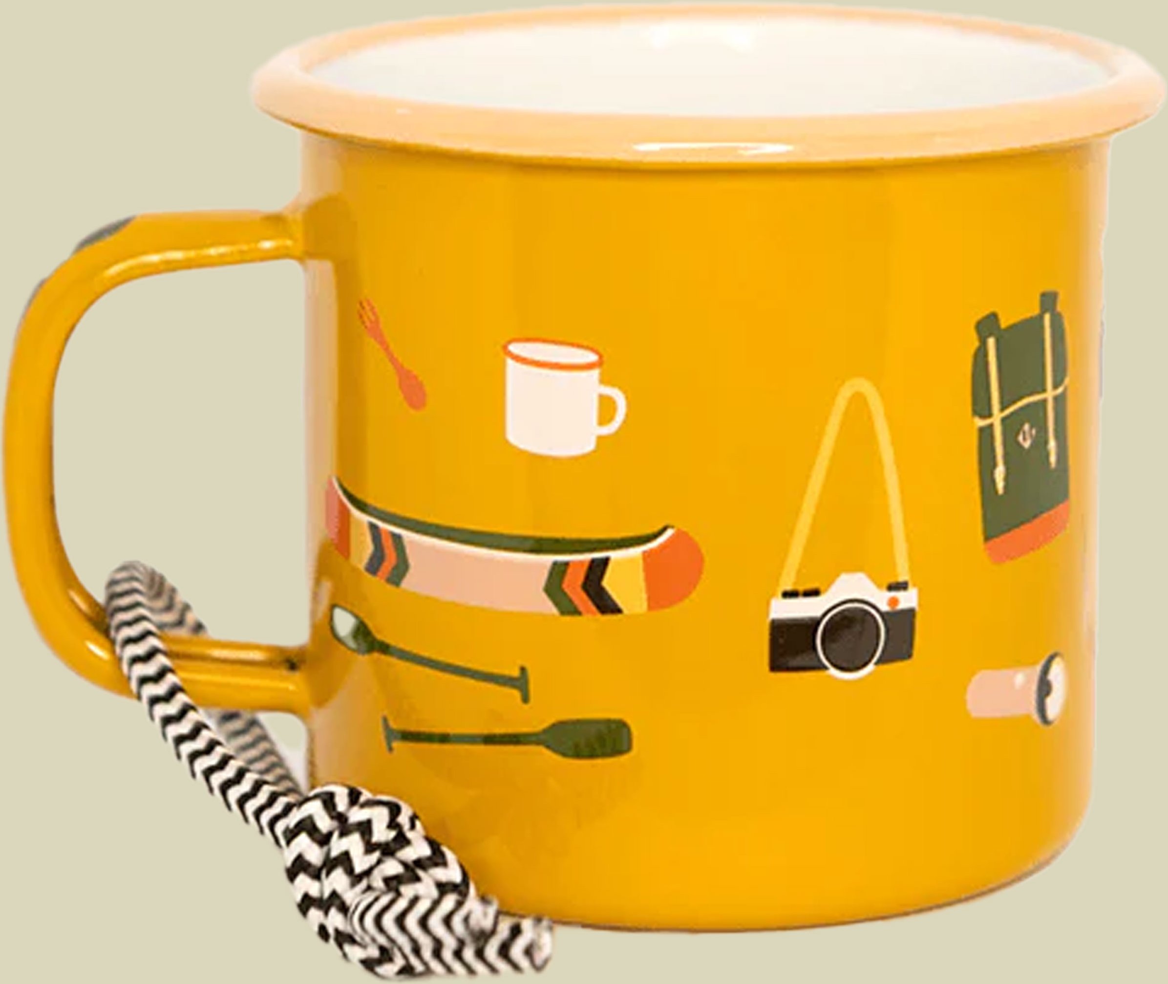 Emaille Becher camp stuff 350 ml