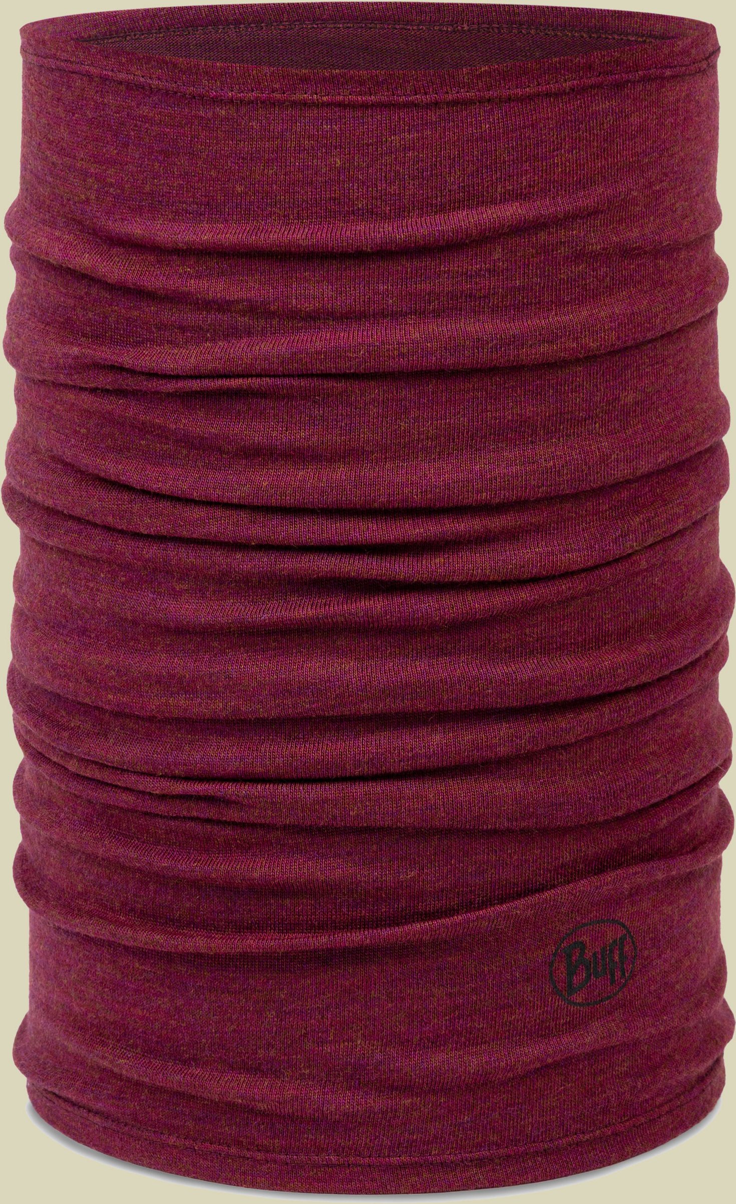 Midweight Merino Wool Neckwear rot one size - melange tibetan red