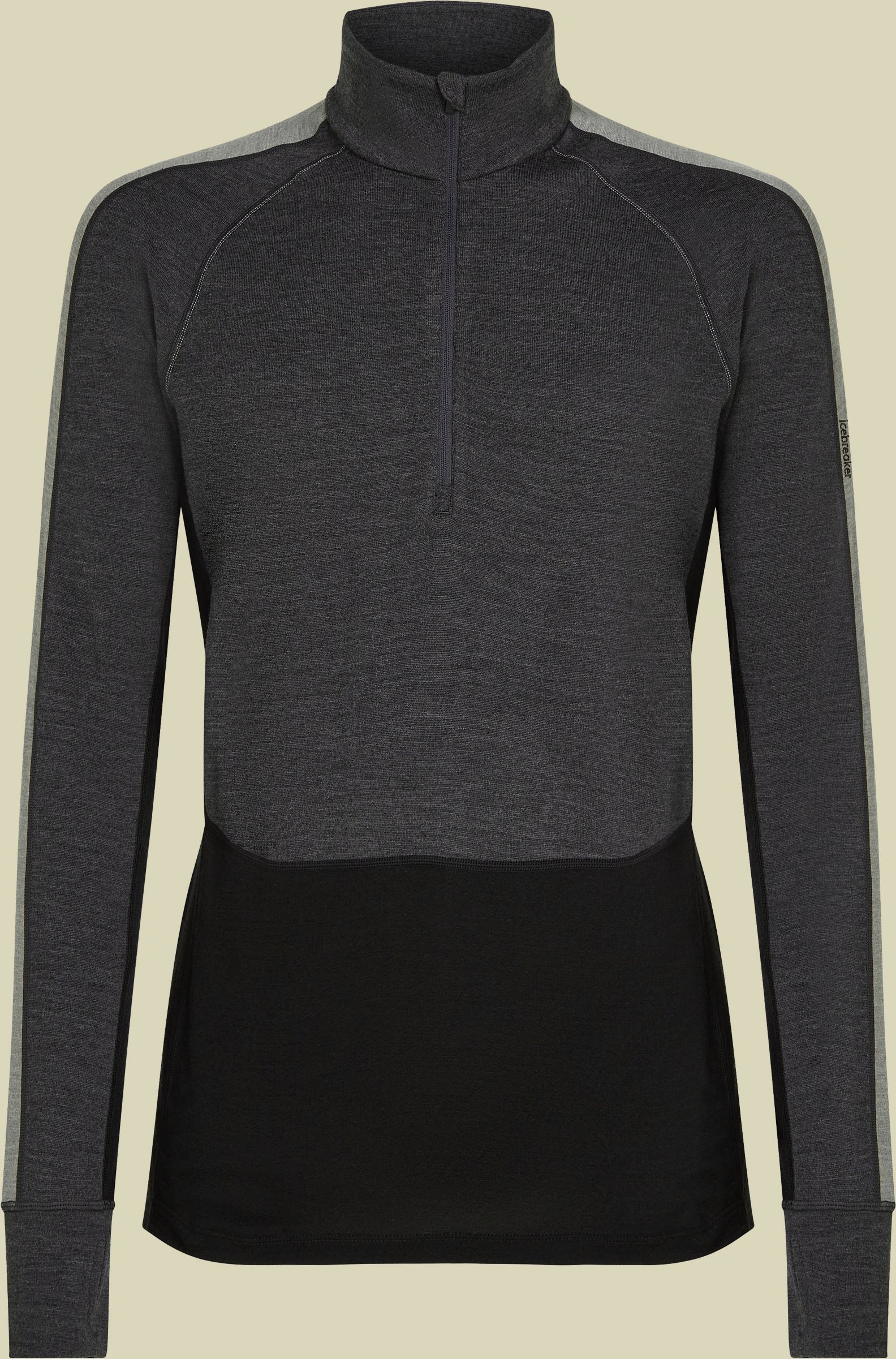 ZoneKnit 260 LS Half Zip Men grau M - jet heather/black/metro heather/CB