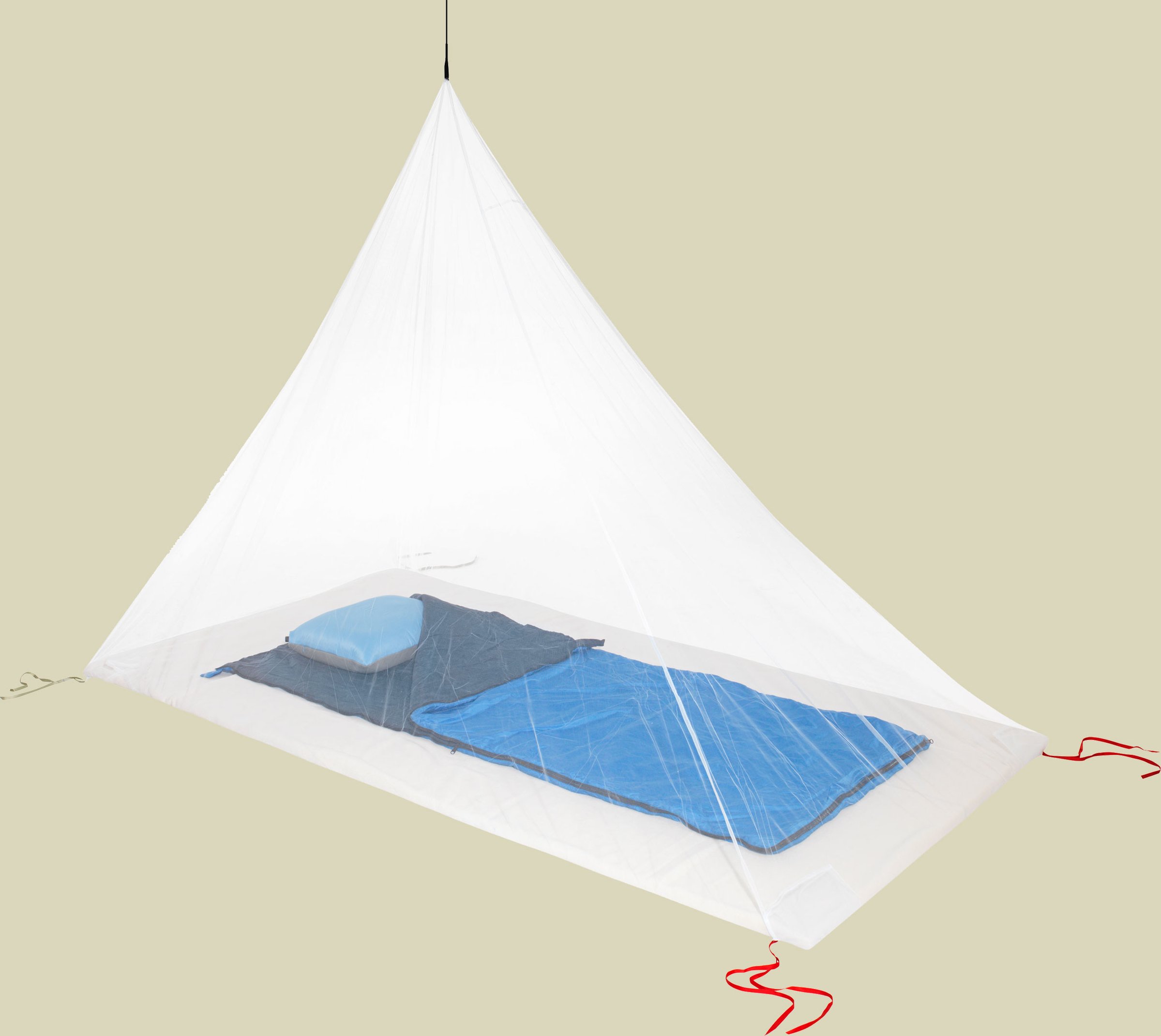 Travel Mosquito Net Ultralight Single Maße 230 x 130 cm Farbe white