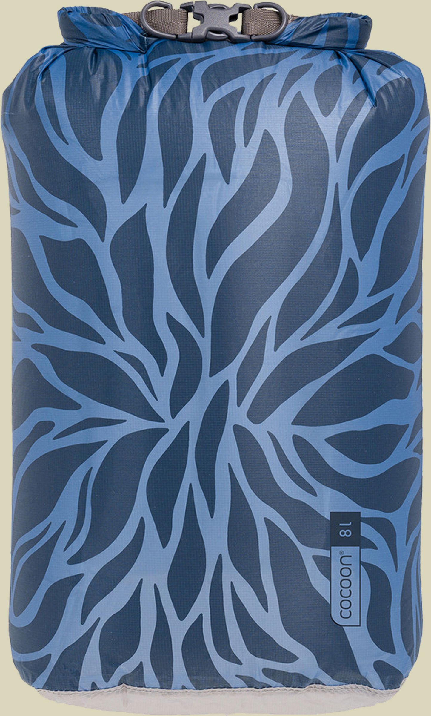 Drybag Hyperlight 8L blau - blue leaves