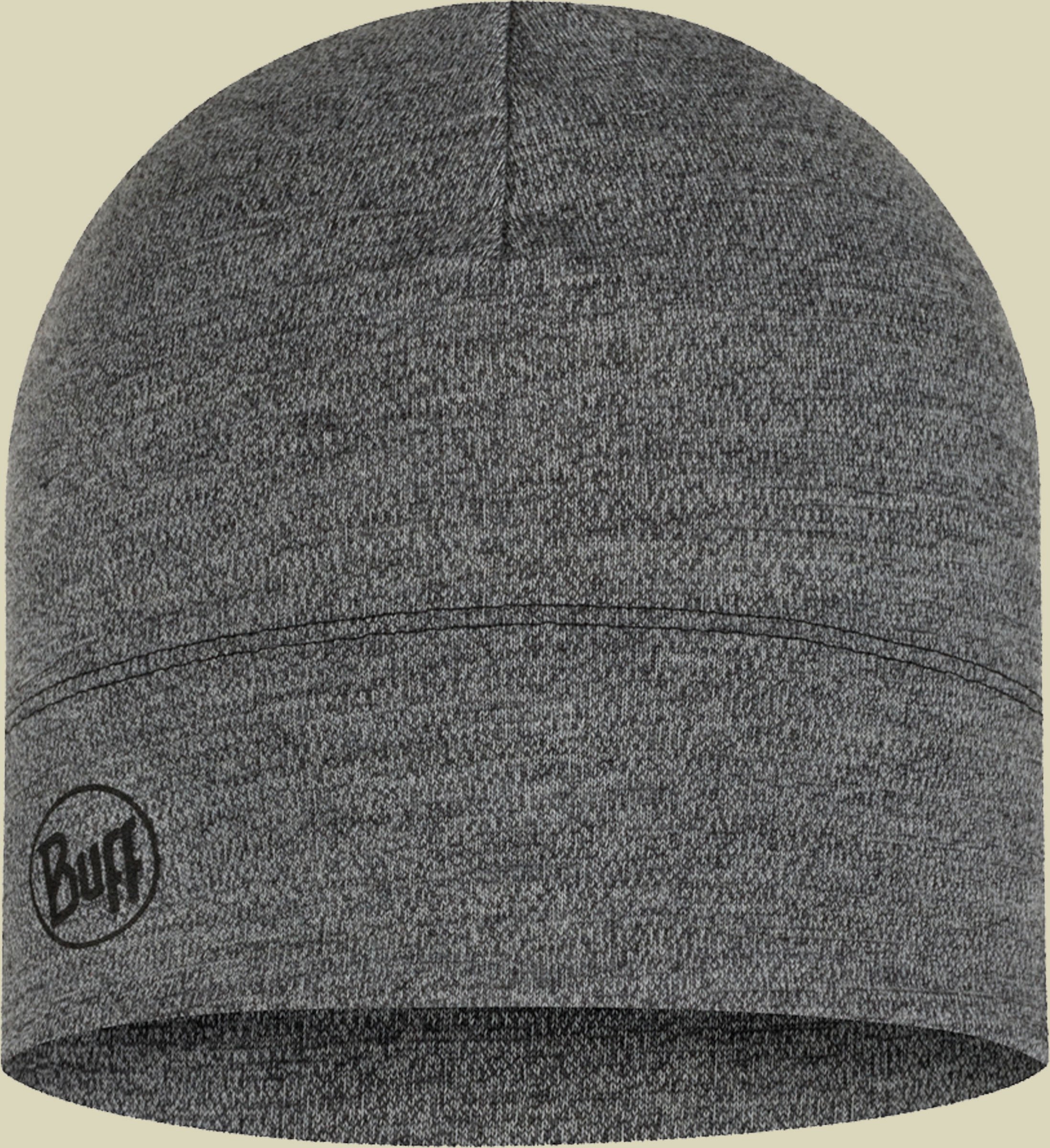 Midweight Merino Wool Beanie grau one size - melange light grey