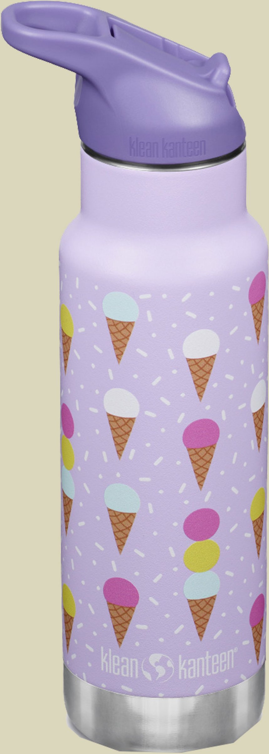 Kid Kanteen Classic Narrow Vakuumisoliert (Flip Sport Cap) 355 ml mehrfarbig Eiskrem - Farbe ice cream