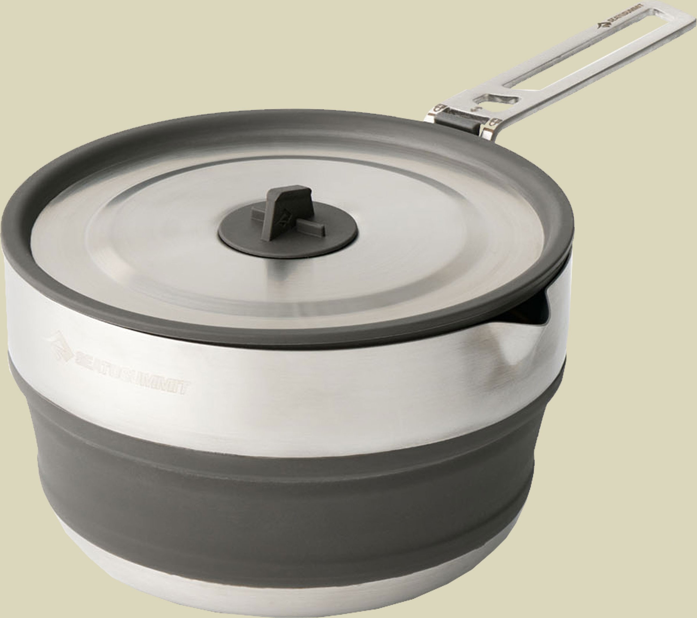 Detour Stainless Steel Collapsible Pouring Pot 1,8L schwarz - beluga black