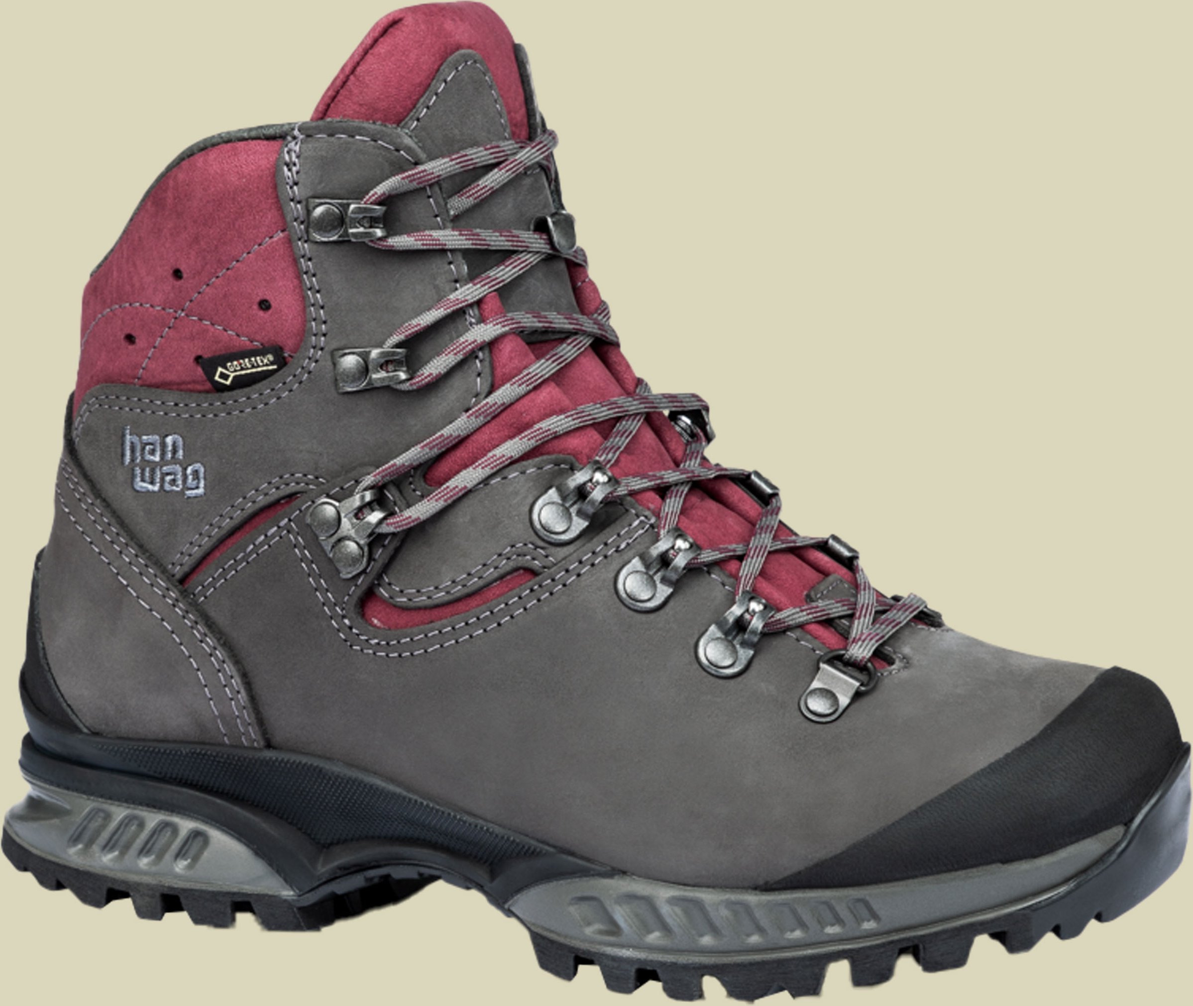 Thumbnail - Tatra II Wide Lady GTX Größe UK 5,5 Farbe asphalt/dark garnet