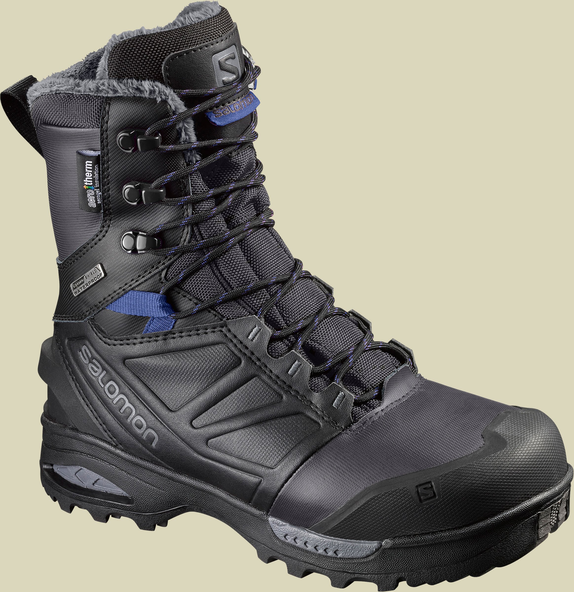 Toundra Pro ClimaSalomon Waterproof (CSWP) Women Größe UK 5 Farbe phantom/black/amparo blue