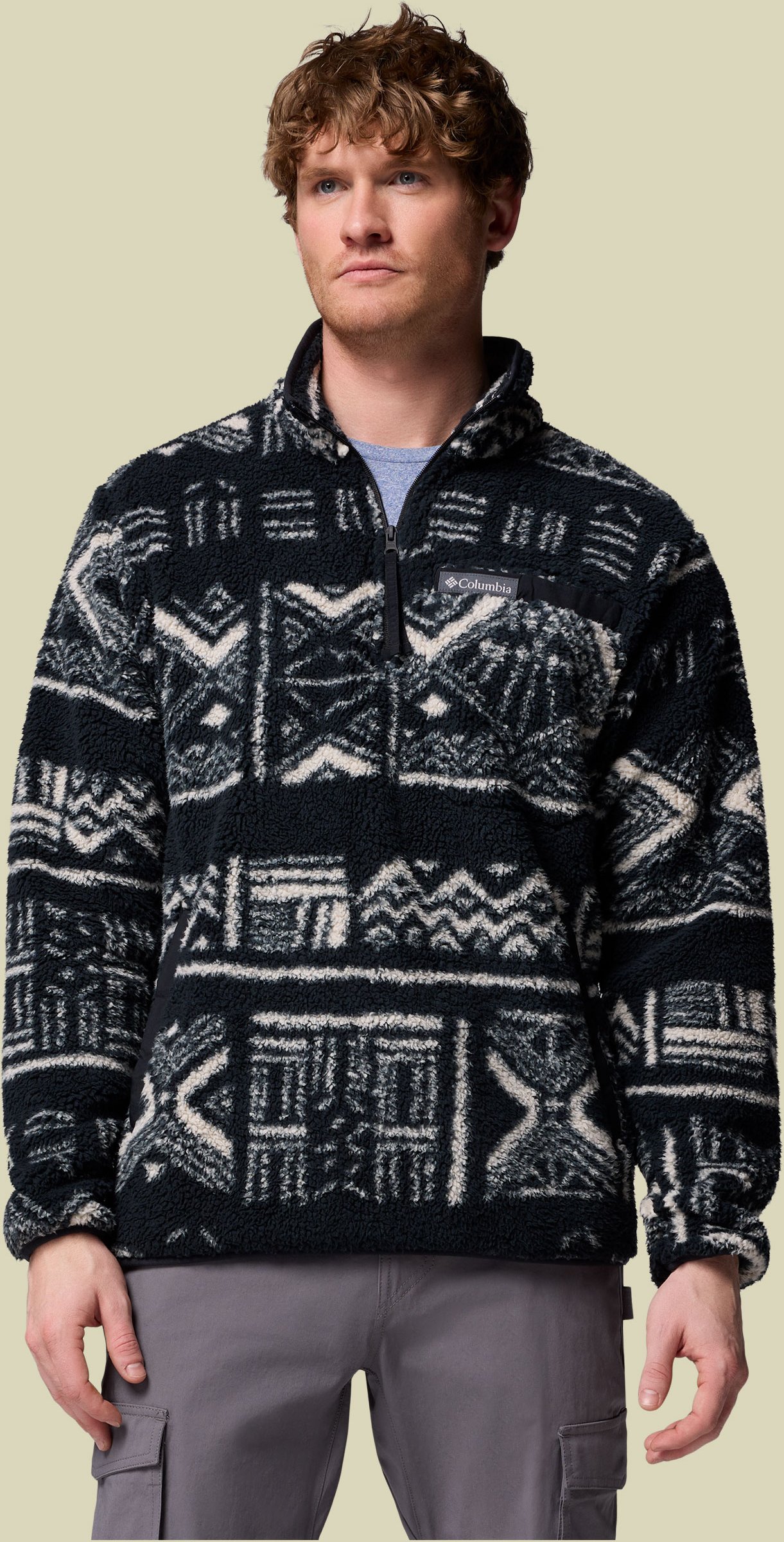 Thumbnail - Rugged Ridge High Pile Half Zip Men M schwarz - Farbe black deschutes days