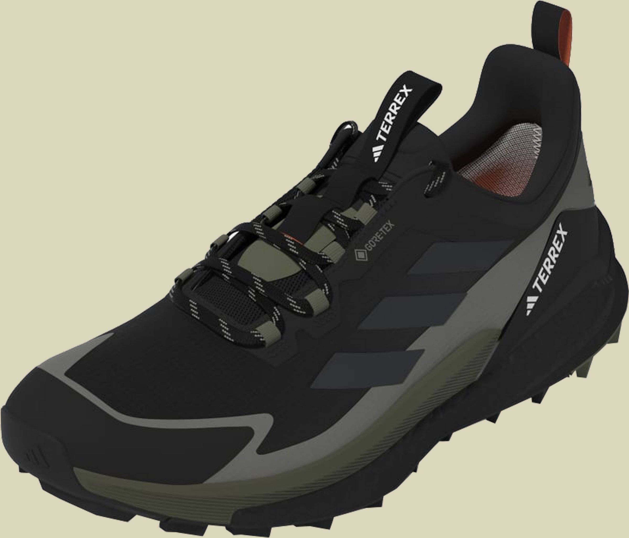 Terrex Free Hiker 2 Low GTX Men schwarz UK 12,5 - core black/carbon/olive strata