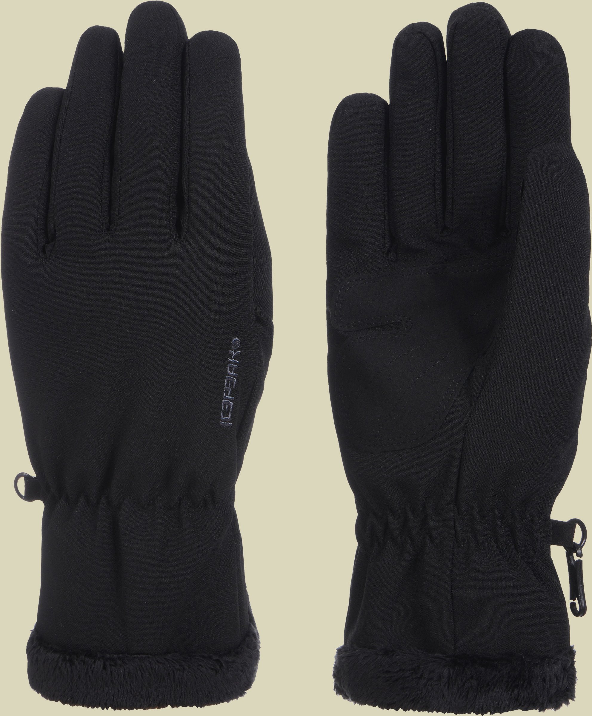 Hanau Gloves Women M schwarz II - basic black