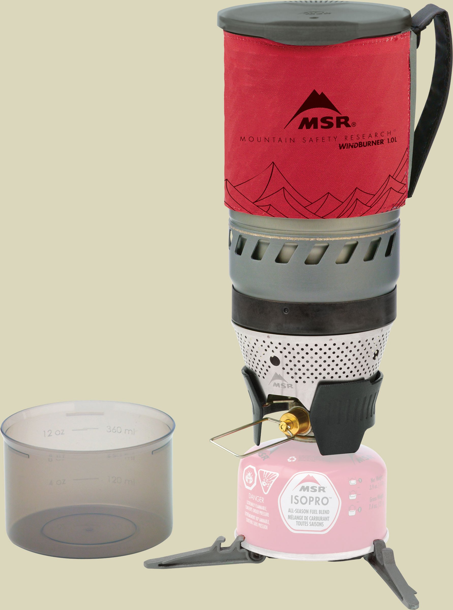 WindBurner 1.0L Personal Stove System rot - red