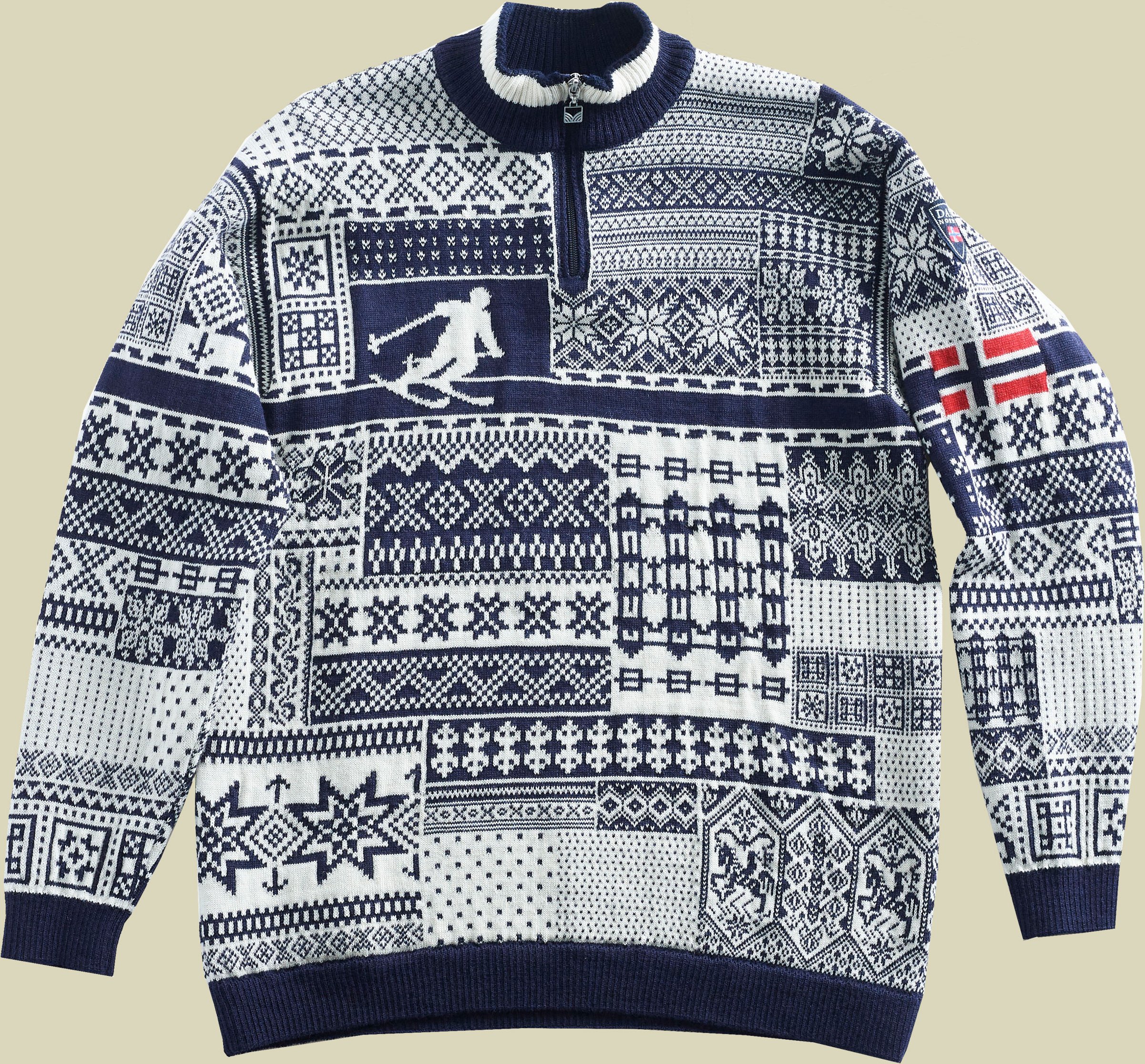 History Sweater Unisex Größe XL Farbe navy offwhite raspberry