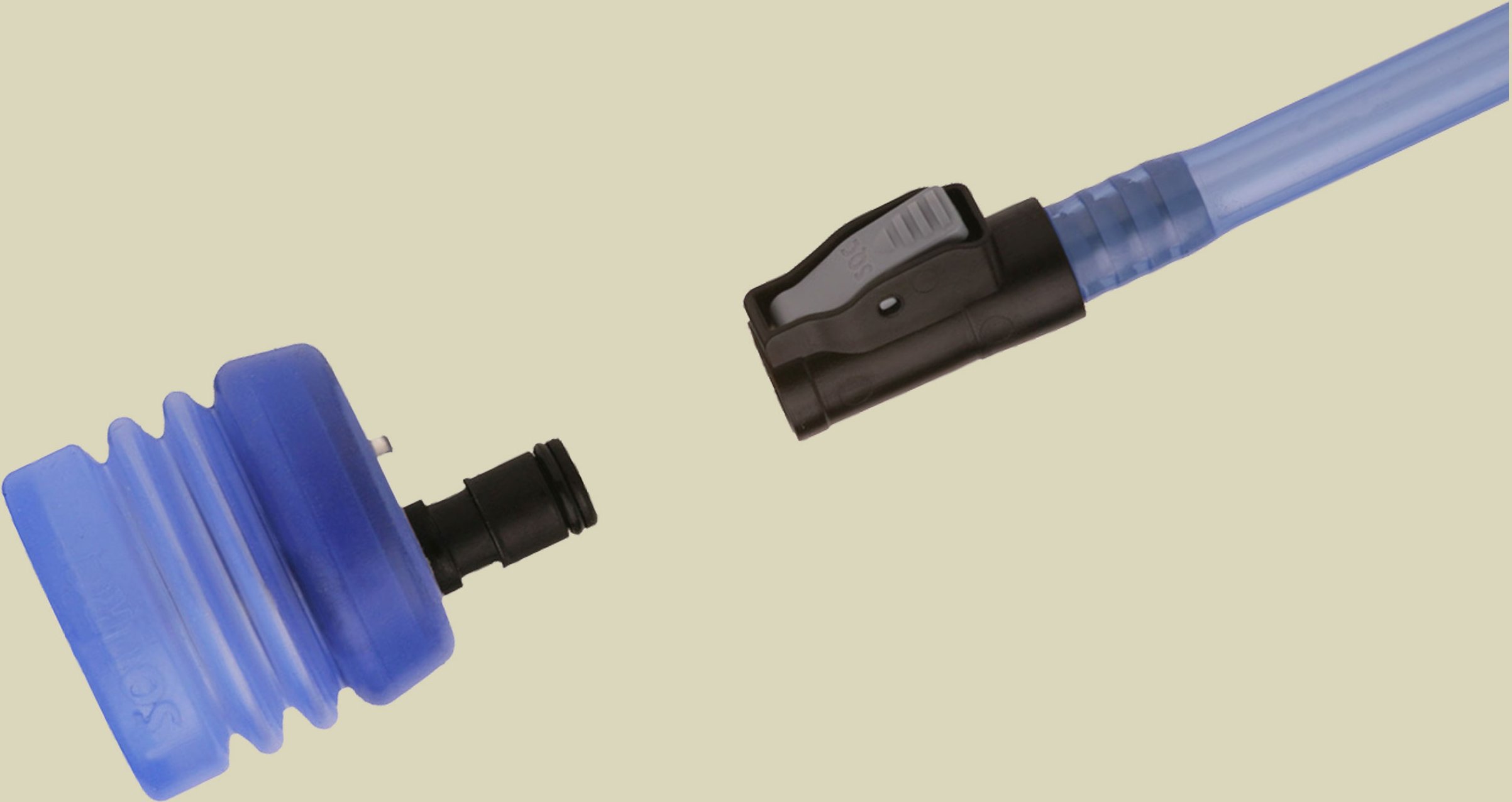 Universal Tube Adapter Rapid Refill Kit 3-teiliges Set Farbe black/blue