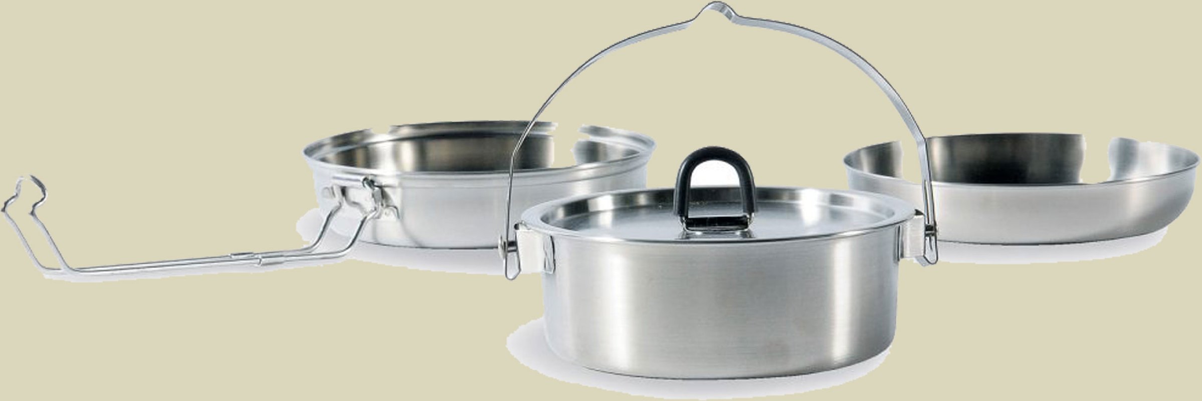 Camp Set Regular Maße 17,3 x 6 cm Farbe edelstahl