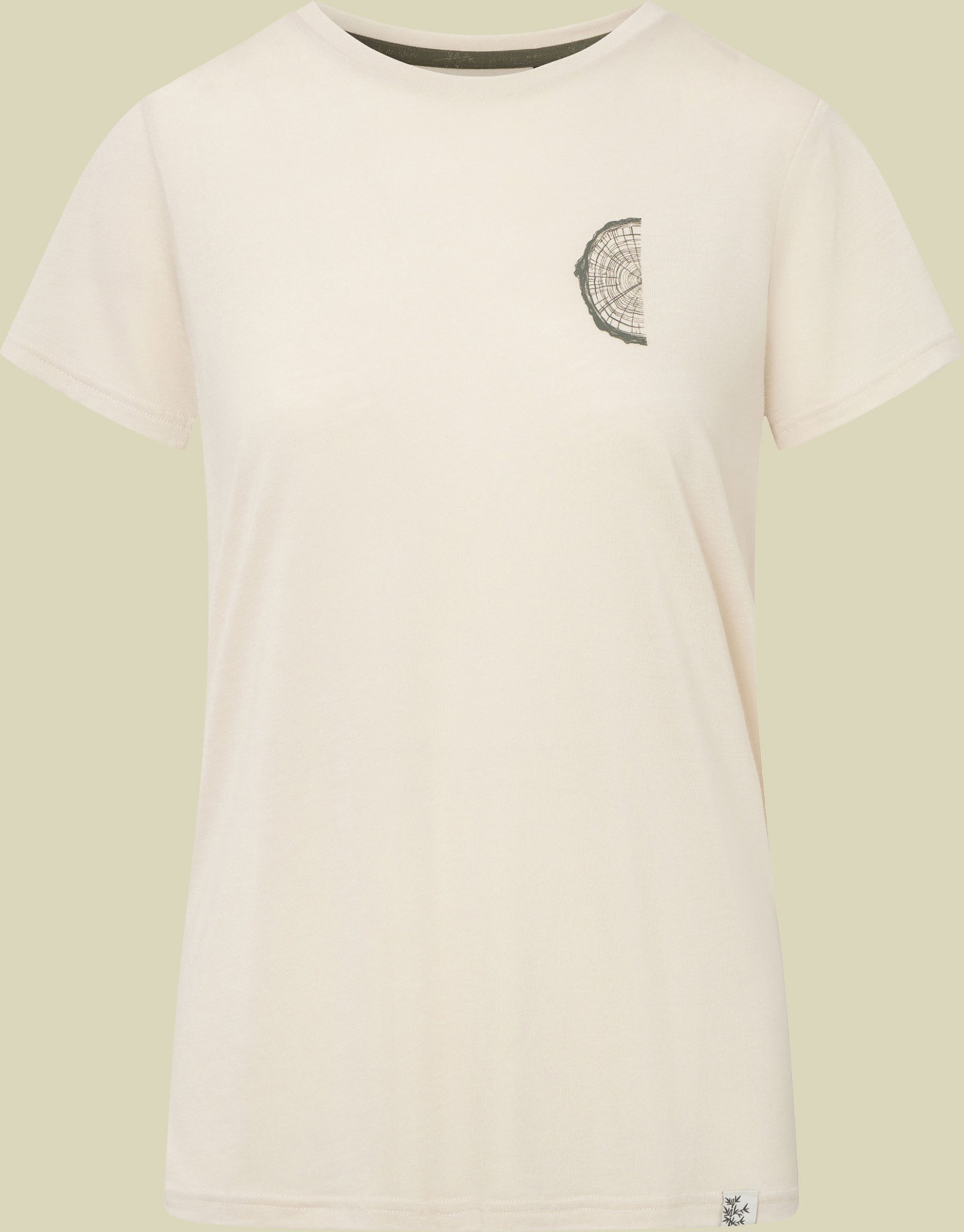 T-Shirt Viking Rune Bamboo Women S beige - beige/olive