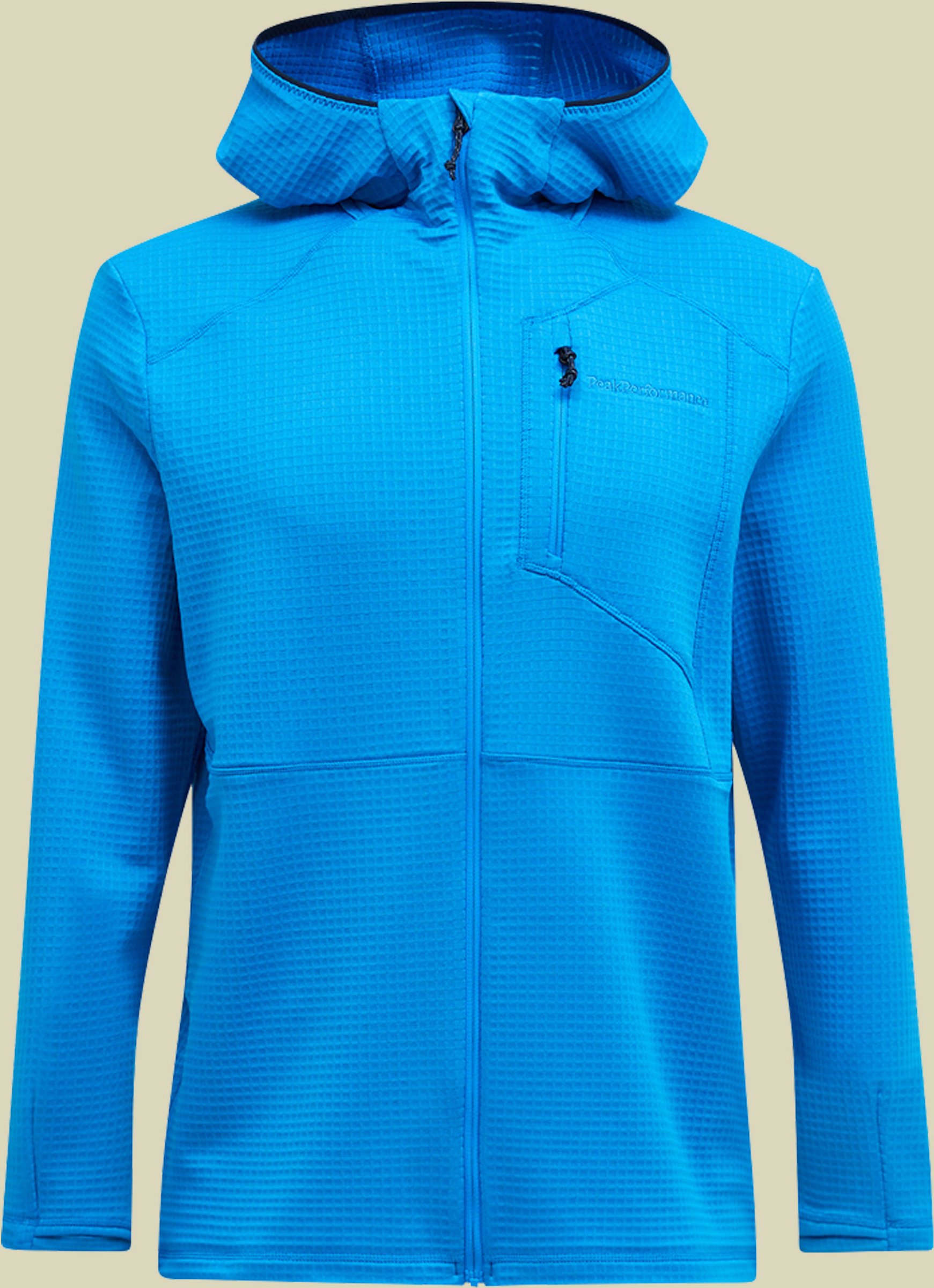 Trail Polartec Zip Hood Men M blau - brilliant blue