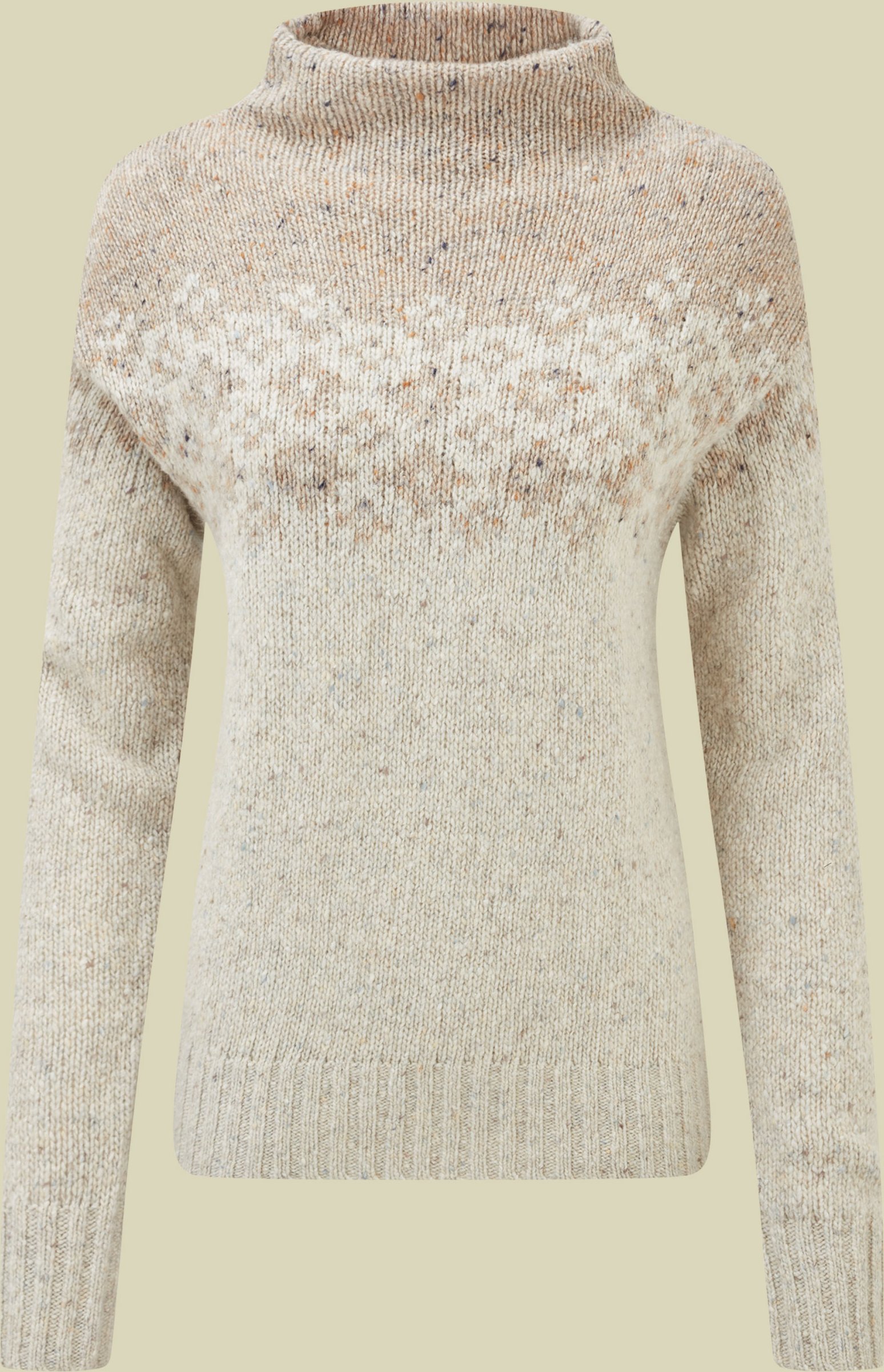 Mandari Mock Neck Sweater Women M beige - Farbe peetho